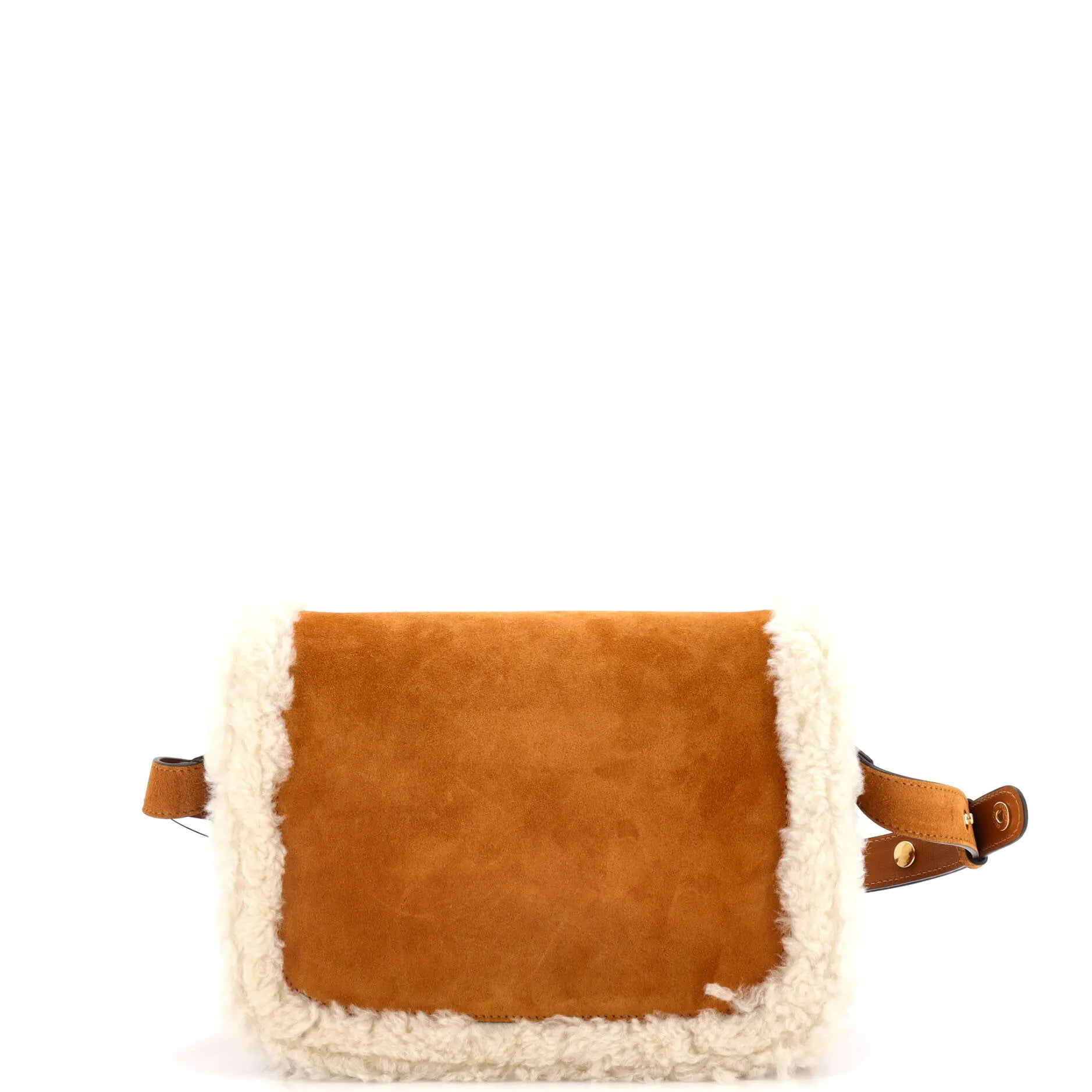 Pre-Loved Gucci Horsebit 1955 Shoulder Bag Suede with Shearling Small sold by Zulily product image thumbnail 3
