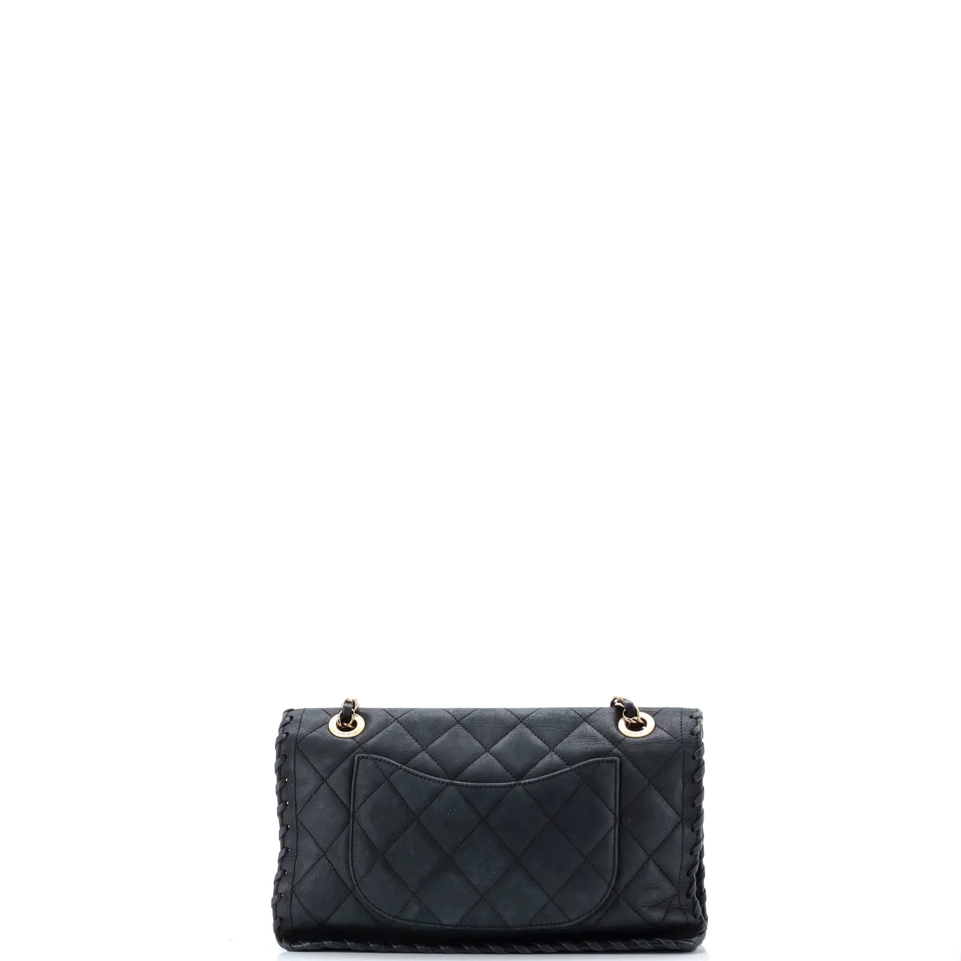 Pre-Loved Chanel Happy Stitch Flap Bag Quilted Velvet Calfskin Medium sold by Zulily product image thumbnail 4