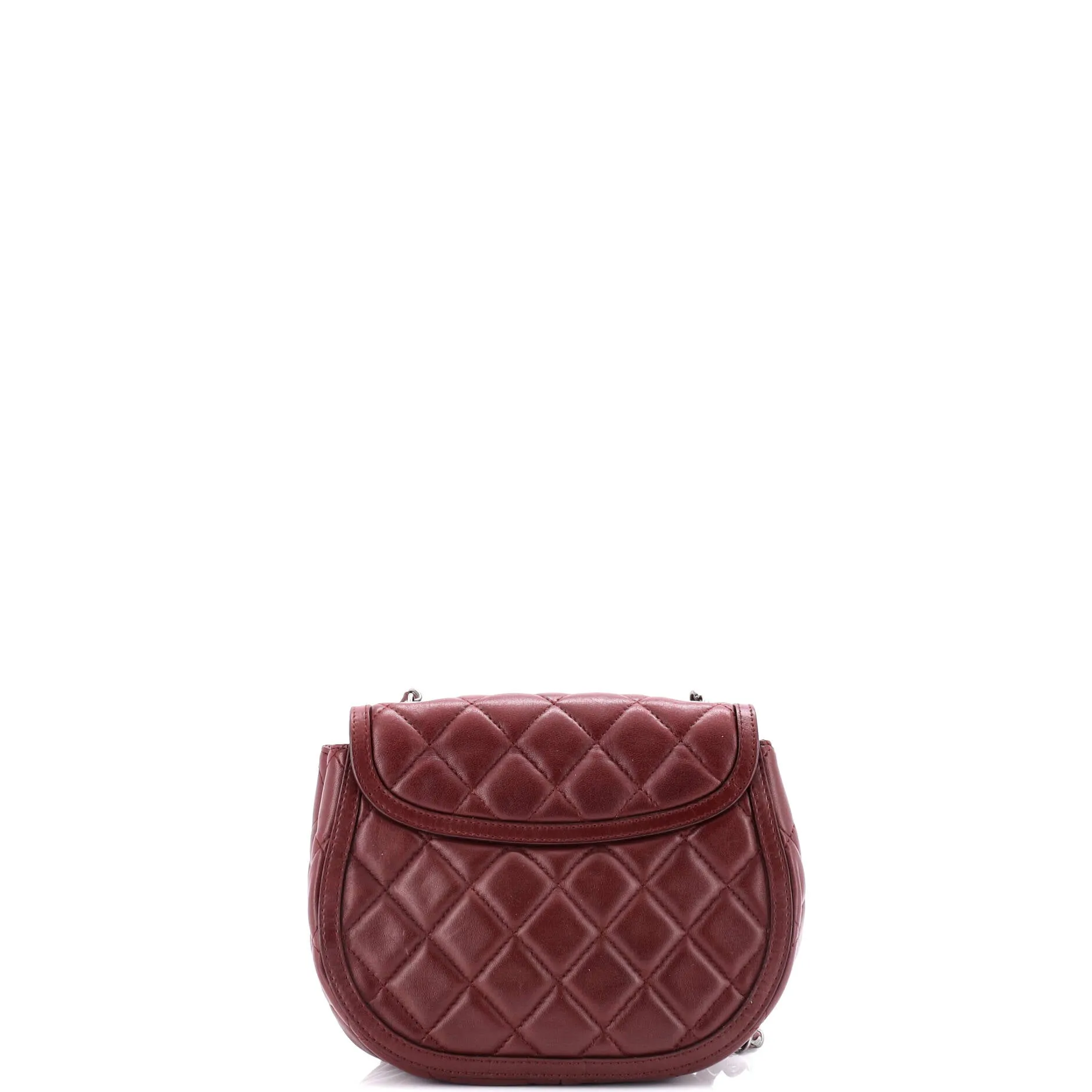 Pre-Loved Chanel Saddle Bag Quilted Calfskin Small sold by Zulily product image thumbnail 3