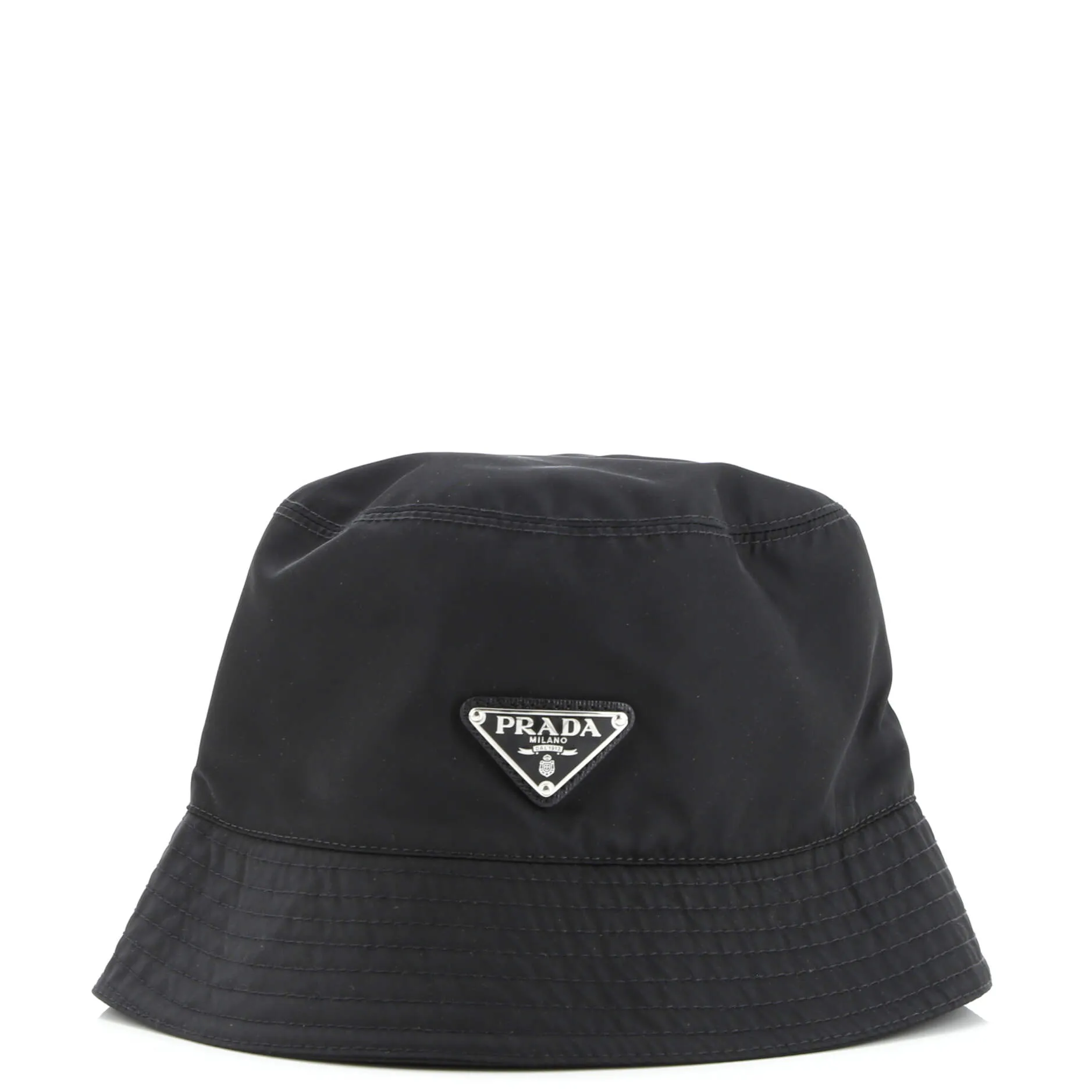 Pre-Loved Prada Logo Bucket Hat Re-Nylon sold by Zulily