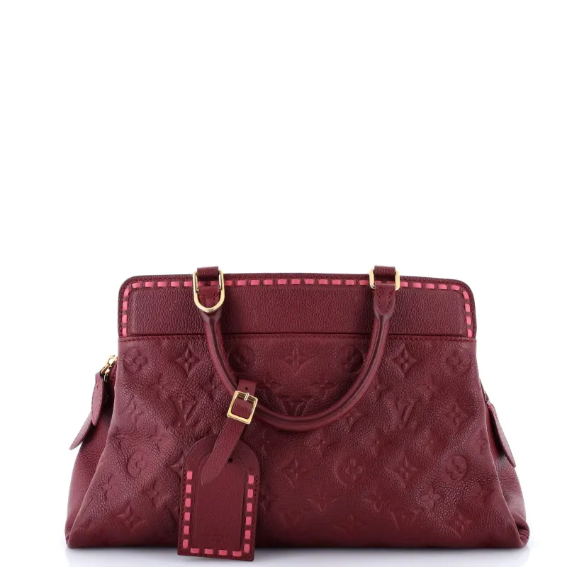 Pre-Loved Louis Vuitton Vosges Handbag Whipstitch Monogram Empreinte Leather MM sold by Zulily