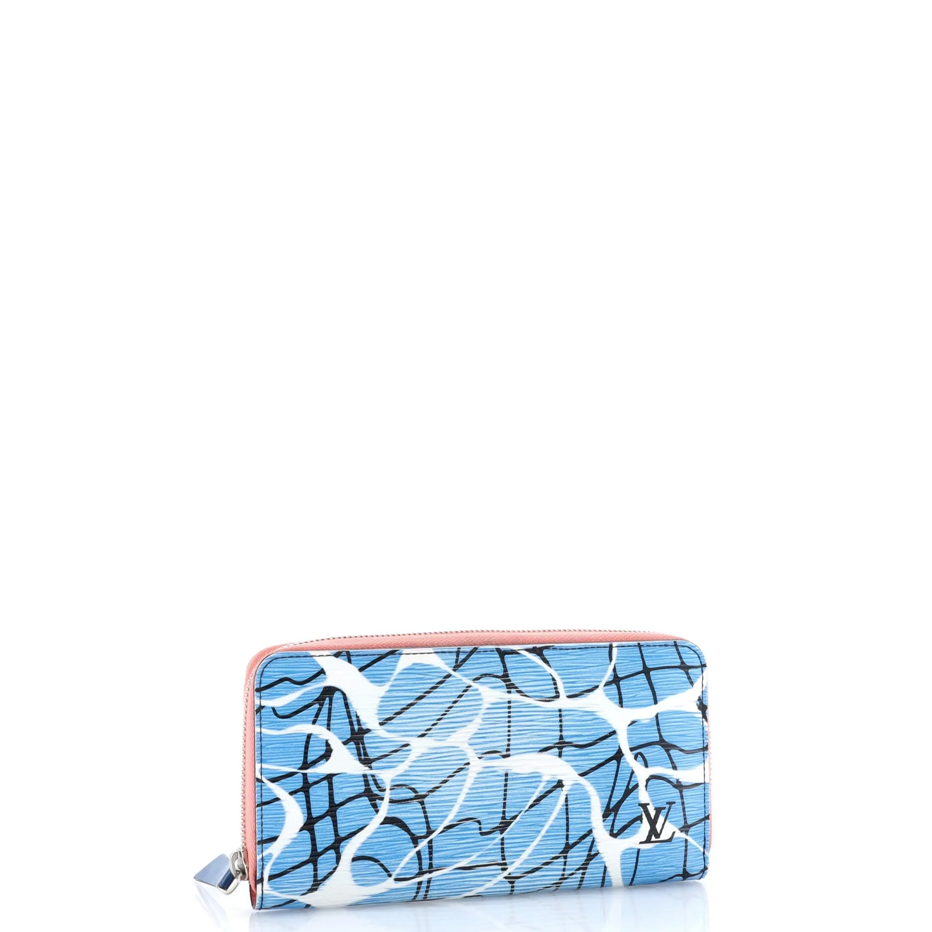 Pre-Loved Louis Vuitton Zippy Wallet Limited Edition Aqua Print Epi Leather sold by Zulily product image thumbnail 2