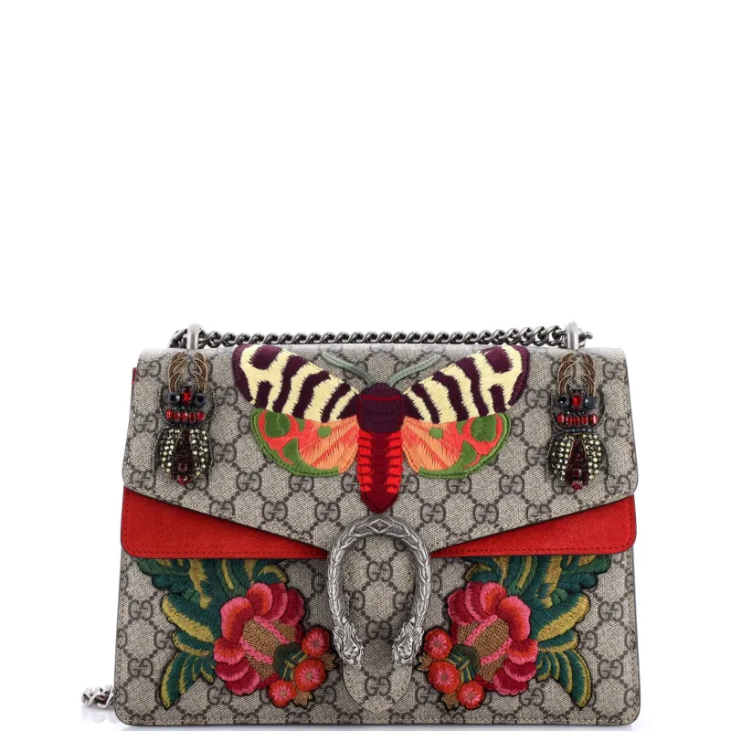 Pre-Loved Gucci Dionysus Bag Embellished GG Coated Canvas Medium sold by Zulily