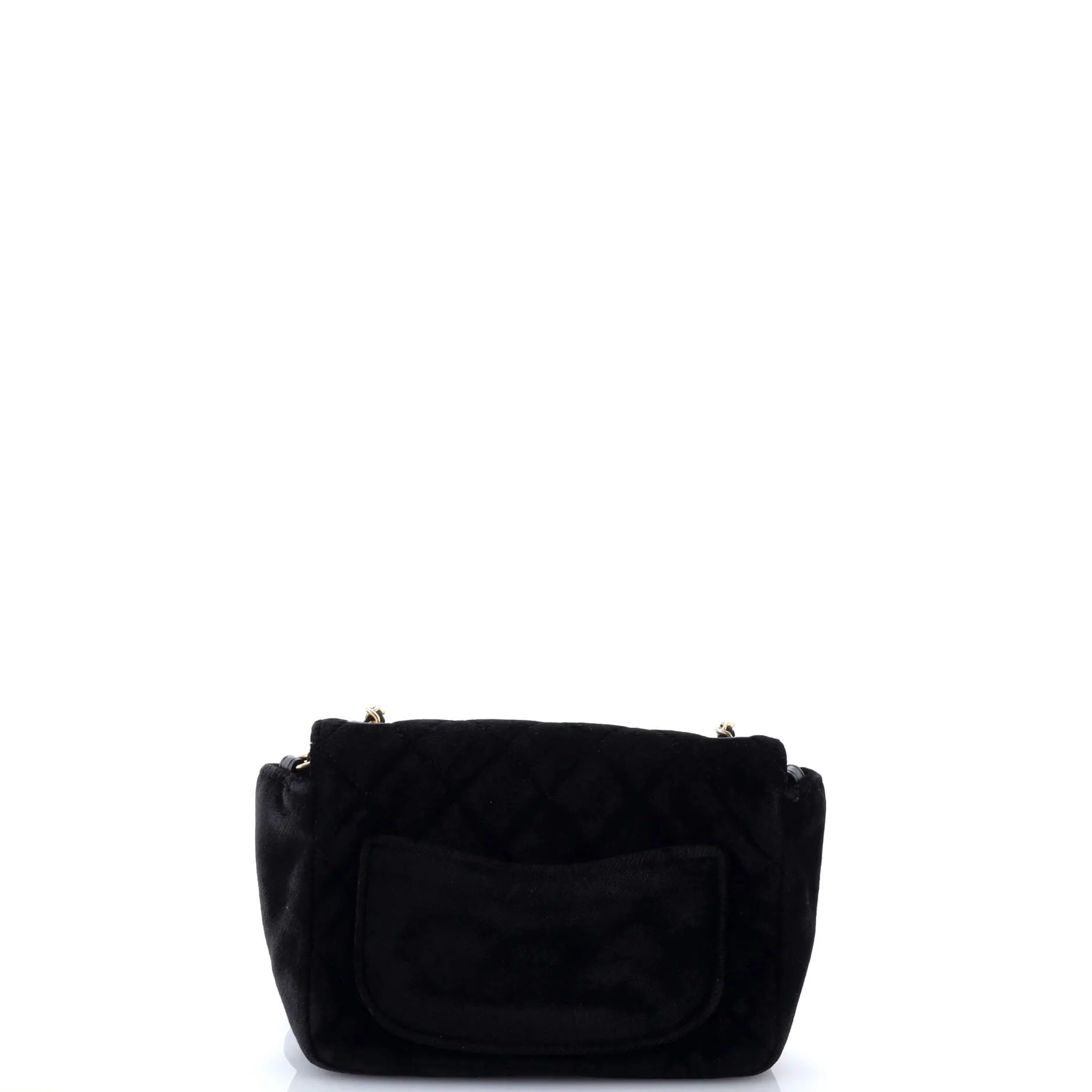 Pre-Loved Chanel Private Affair Camellia Flap Bag Quilted Velvet Small sold by Zulily product image thumbnail 3