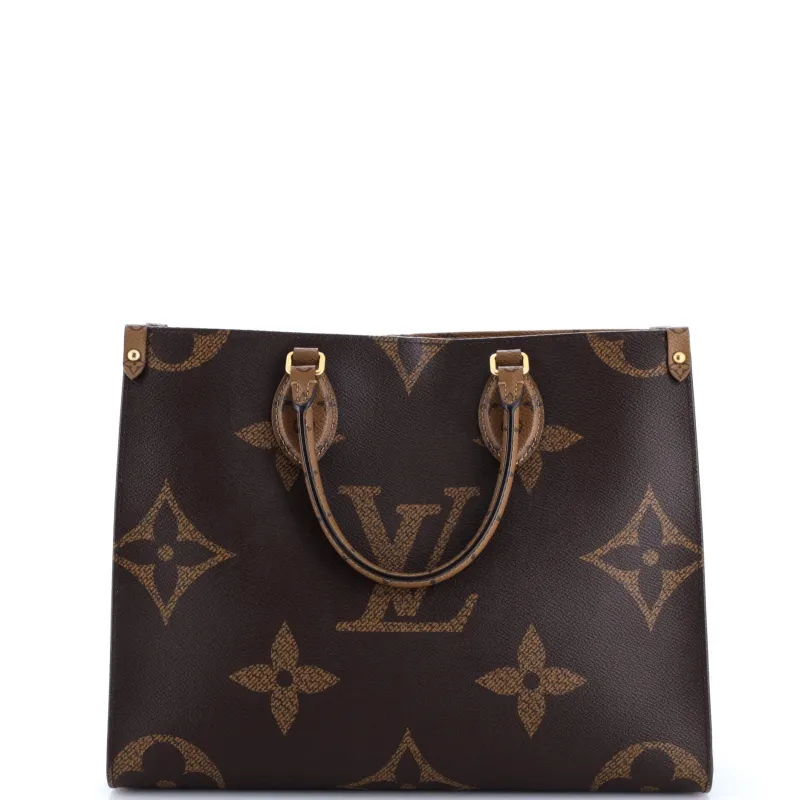 Pre-Loved Louis Vuitton OnTheGo Tote Reverse Monogram Giant MM sold by Zulily