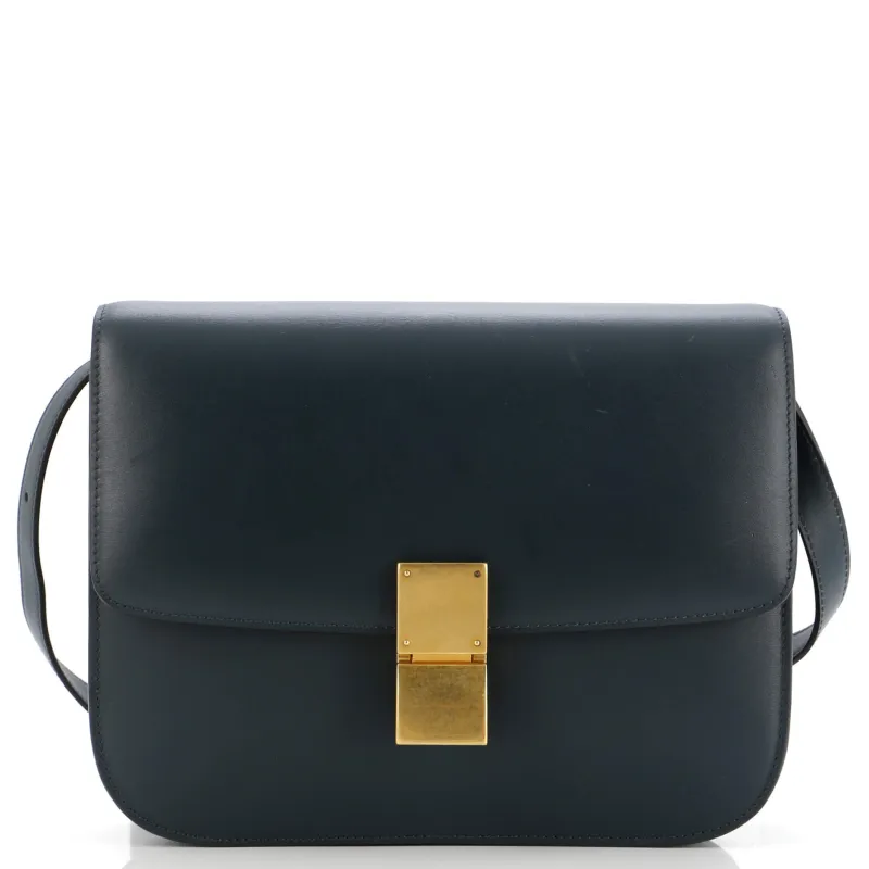 Pre-Loved Celine Classic Box Bag Smooth Leather Medium sold by Zulily