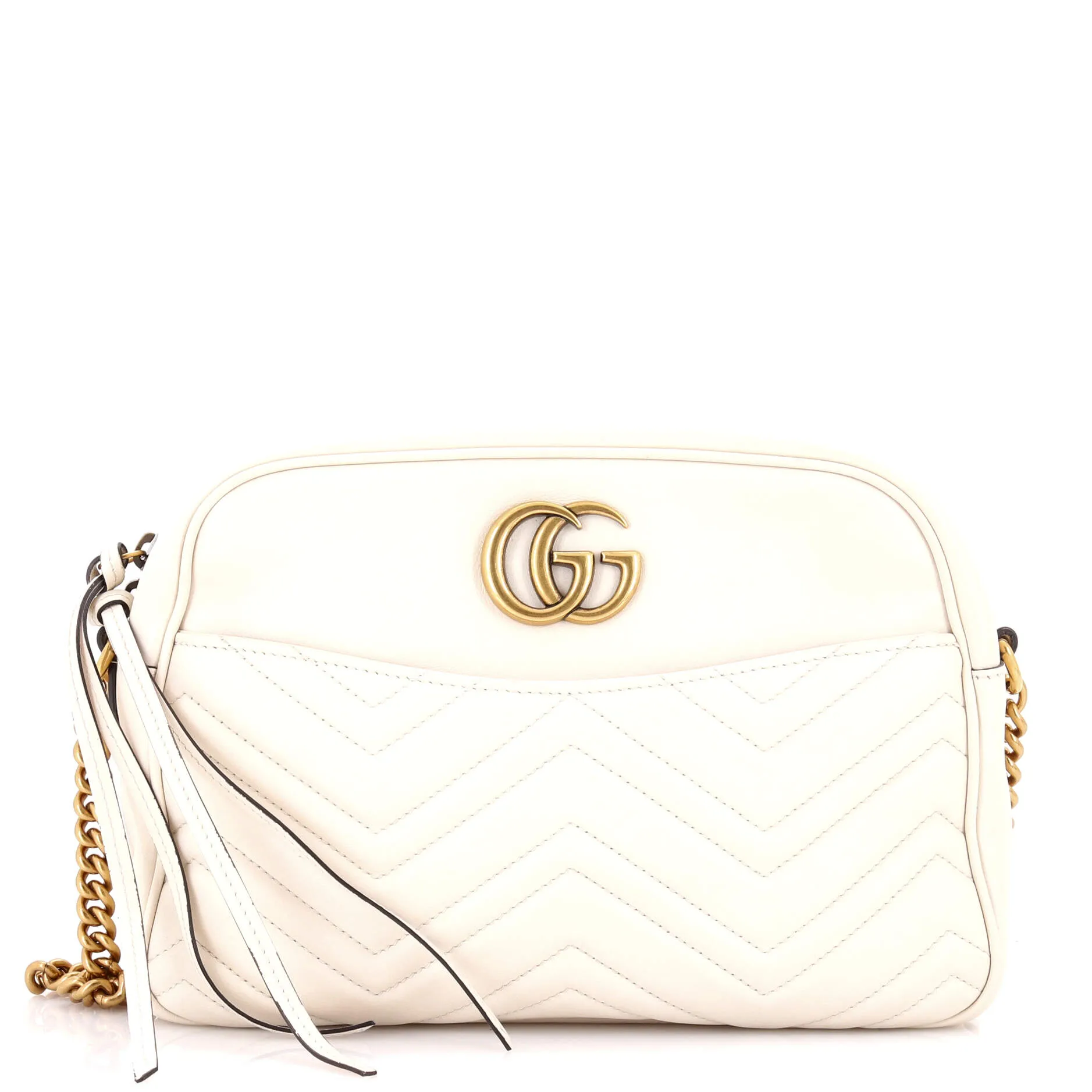 Pre-Loved Gucci GG Marmont Shoulder Bag Matelasse Leather Medium sold by Zulily