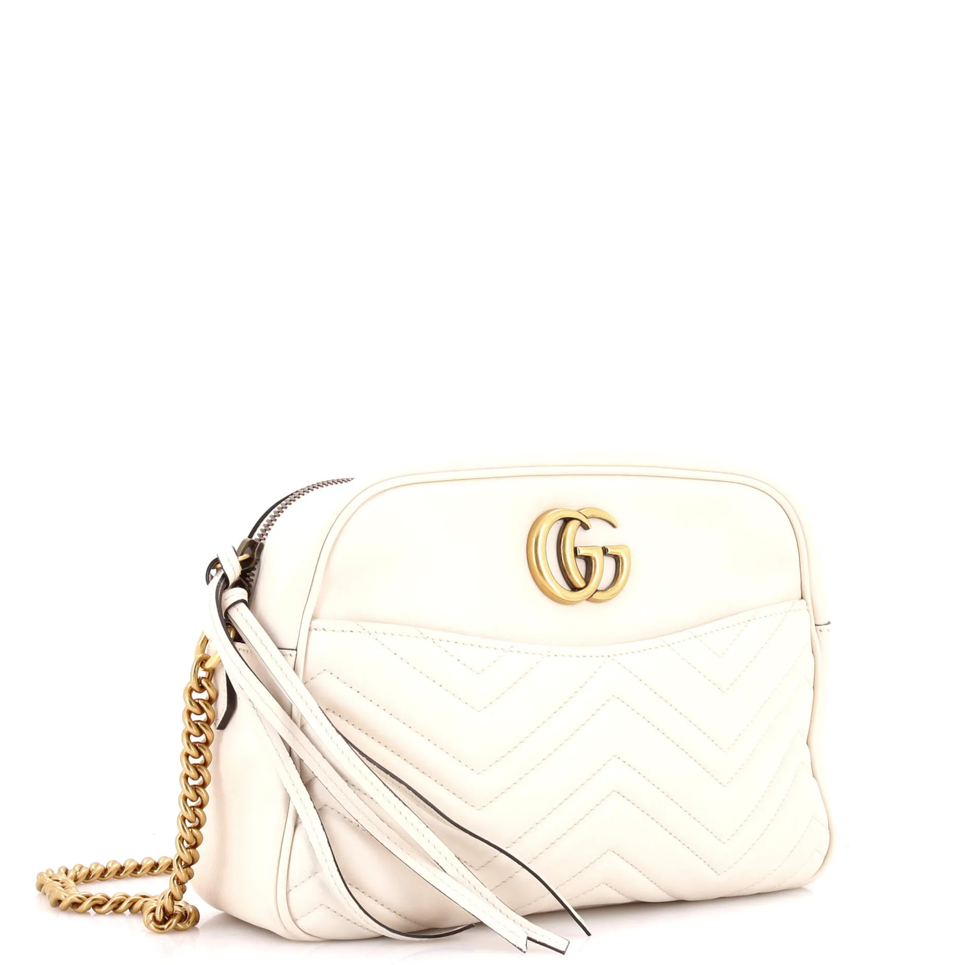 Pre-Loved Gucci GG Marmont Shoulder Bag Matelasse Leather Medium sold by Zulily product image thumbnail 2