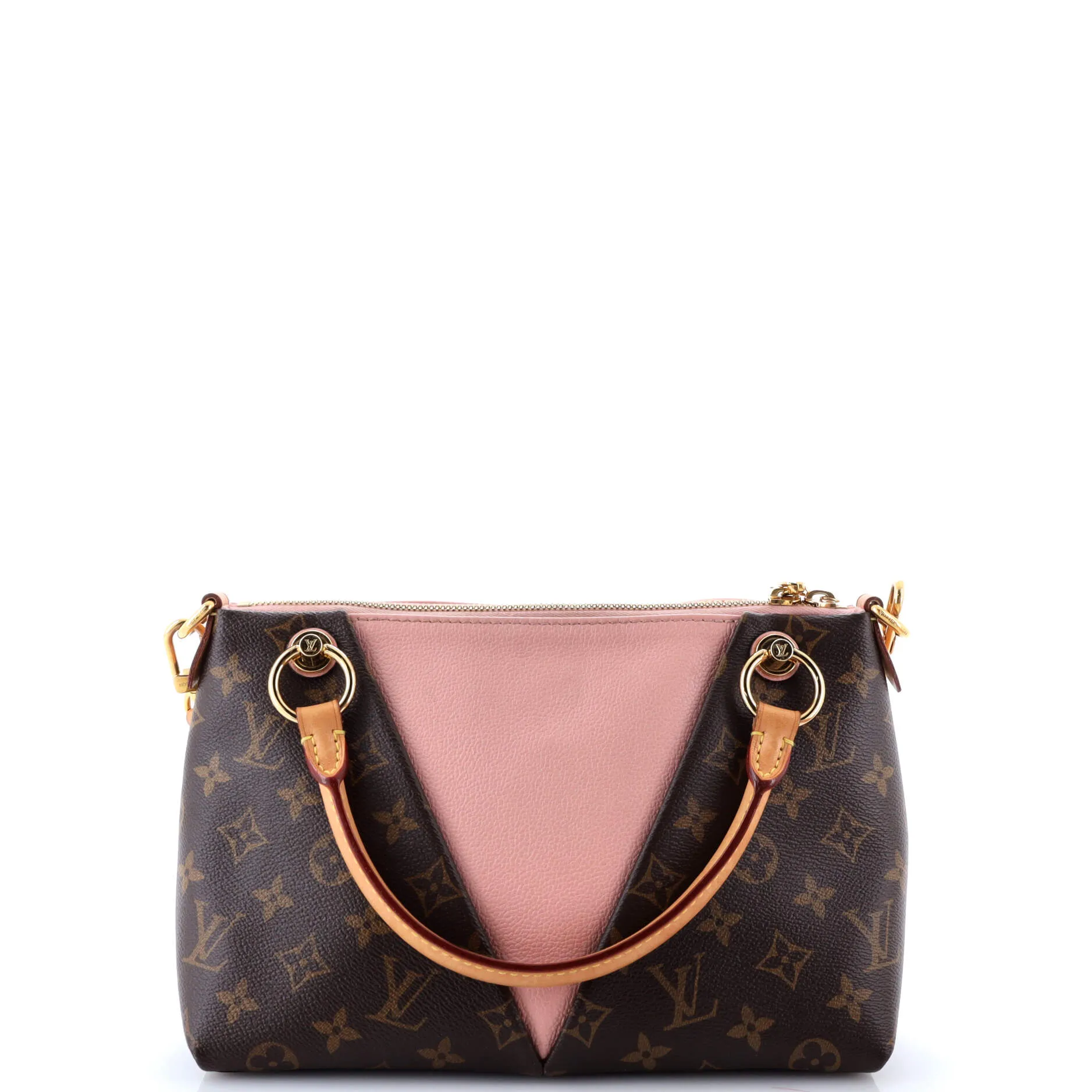 Pre-Loved Louis Vuitton V Tote Monogram Canvas and Leather BB sold by Zulily product image thumbnail 3