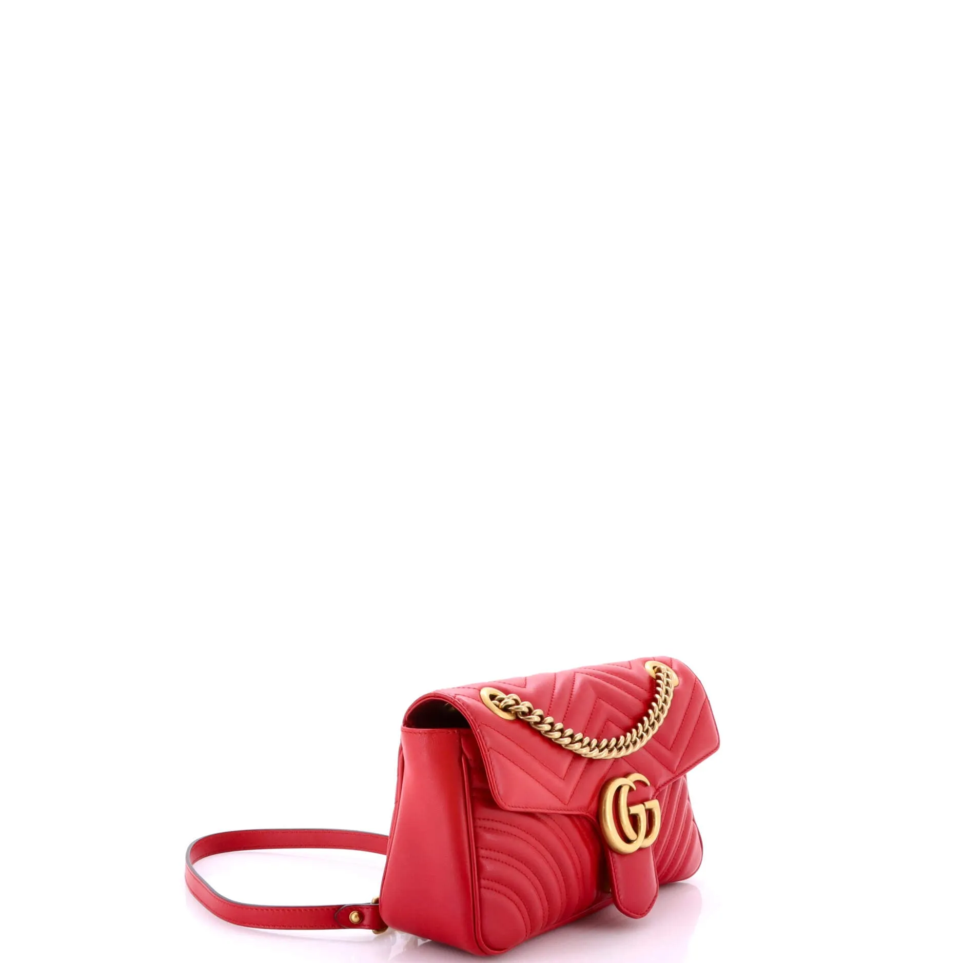 Pre-Loved Gucci GG Marmont Flap Bag Matelasse Leather Medium sold by Zulily product image thumbnail 2