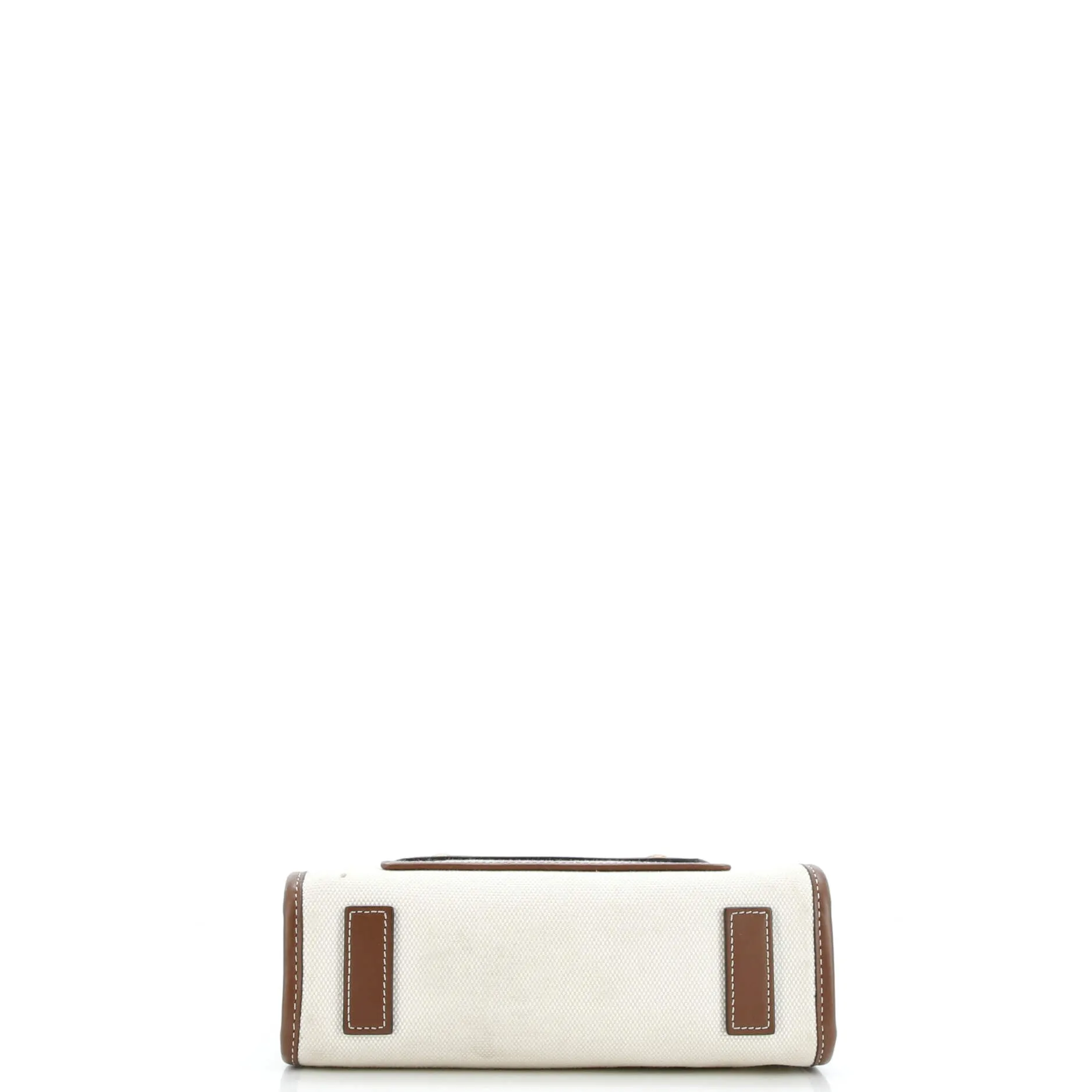 Pre-Loved Burberry Freya Shopping Tote Canvas with Leather Mini sold by Zulily product image thumbnail 4