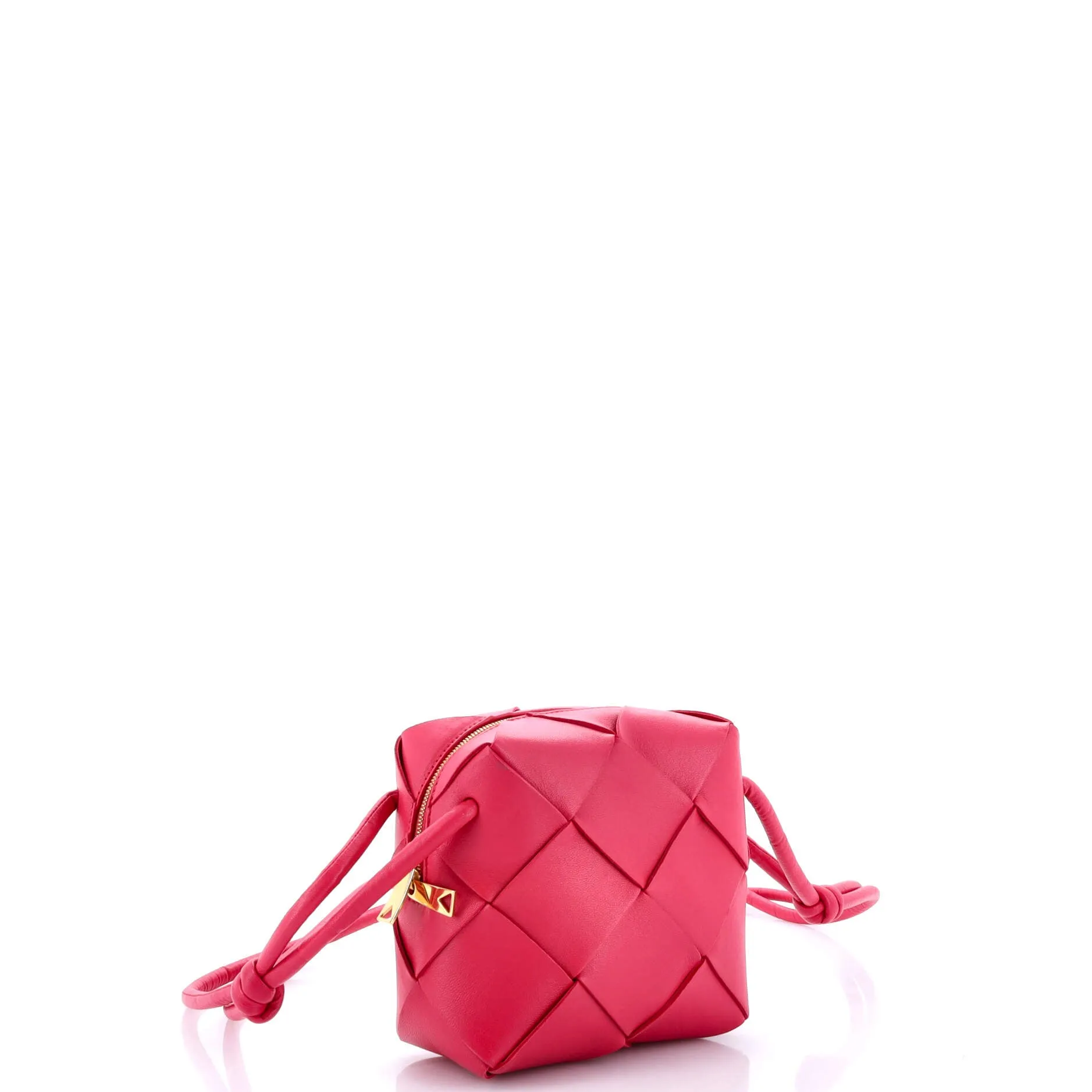 Pre-Loved Bottega Veneta Cassette Camera Crossbody Bag Maxi Intrecciato Leather Mini sold by Zulily product image thumbnail 2