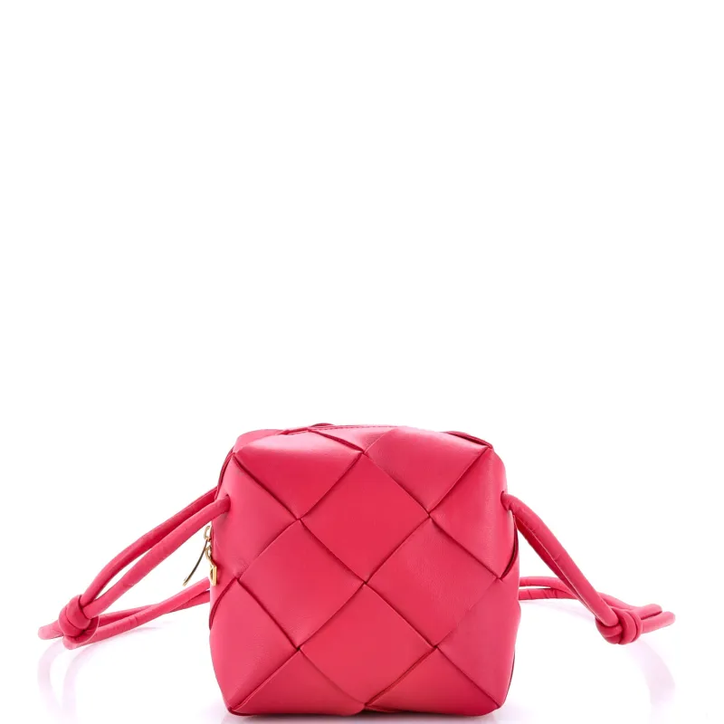 Pre-Loved Bottega Veneta Cassette Camera Crossbody Bag Maxi Intrecciato Leather Mini sold by Zulily