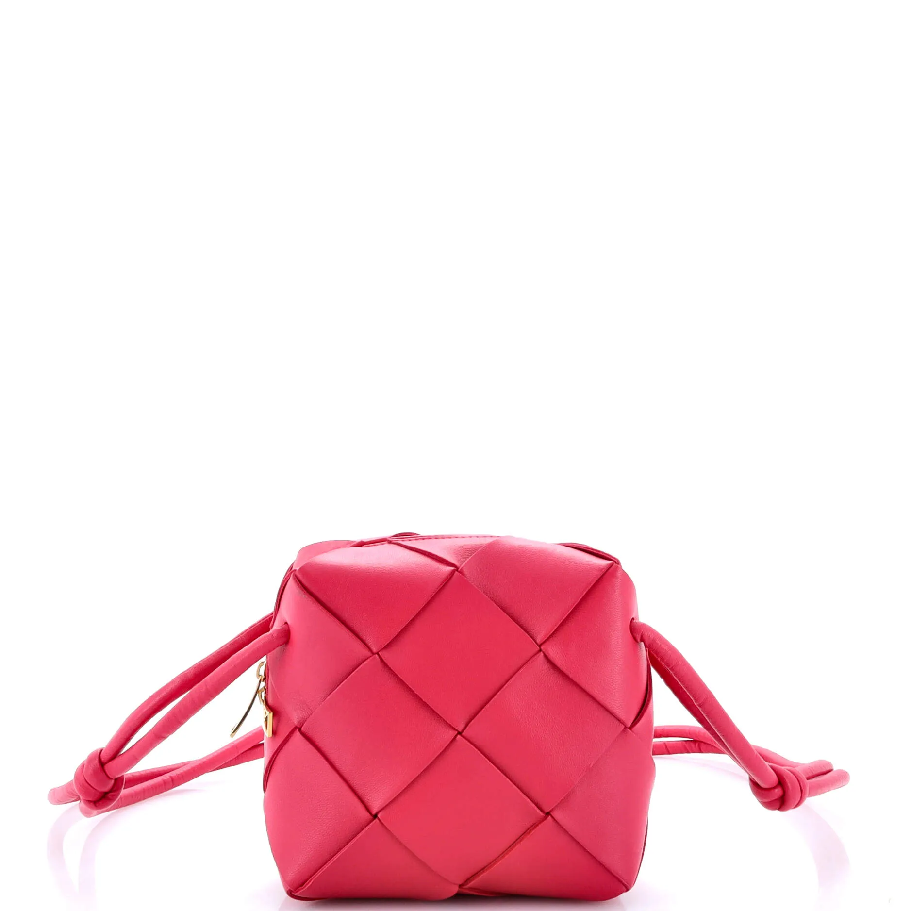 Pre-Loved Bottega Veneta Cassette Camera Crossbody Bag Maxi Intrecciato Leather Mini sold by Zulily