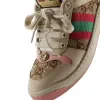 Pre-Loved Gucci Screener Sneakers GG Canvas with Crystals sold by Zulily