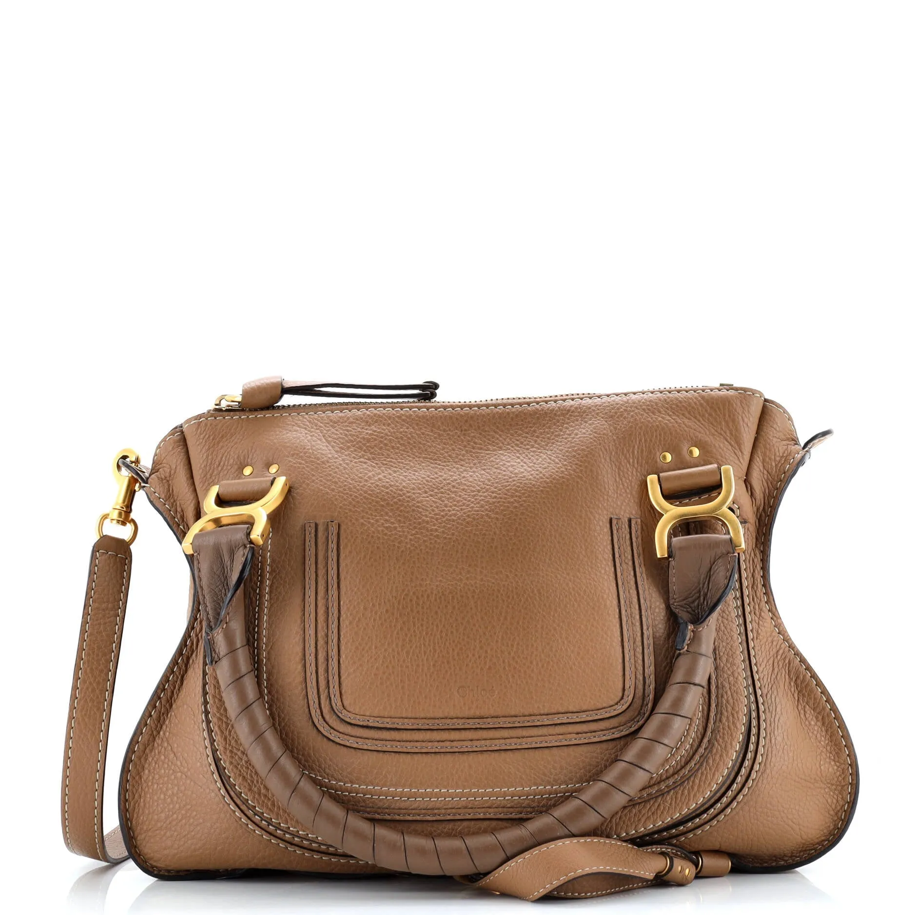 Pre-Loved Chloe Marcie Satchel Leather Medium sold by Zulily