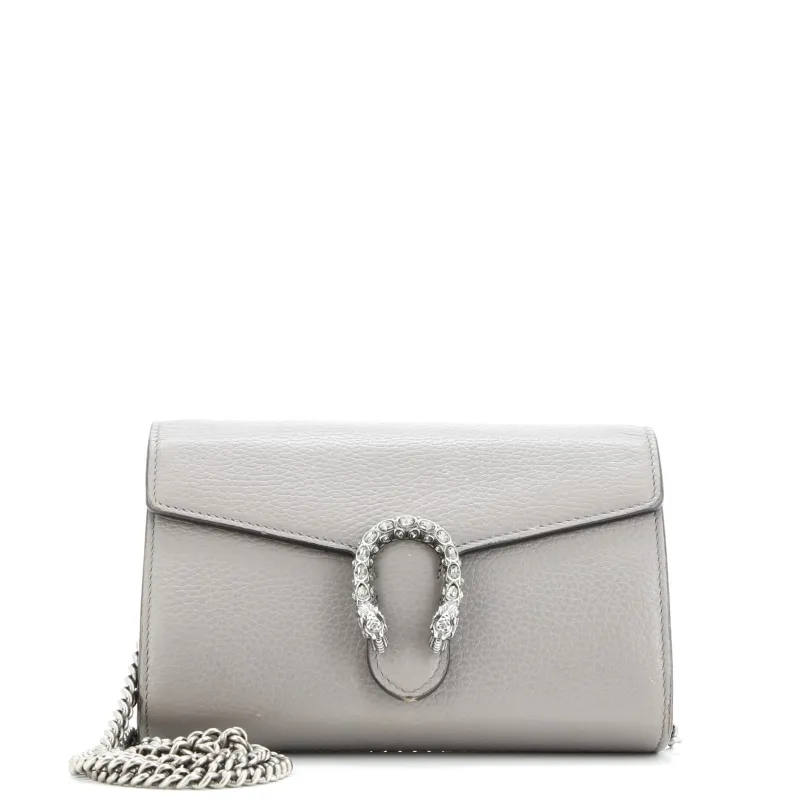 Pre-Loved Gucci Dionysus Chain Wallet Leather with Embellished Detail Small sold by Zulily