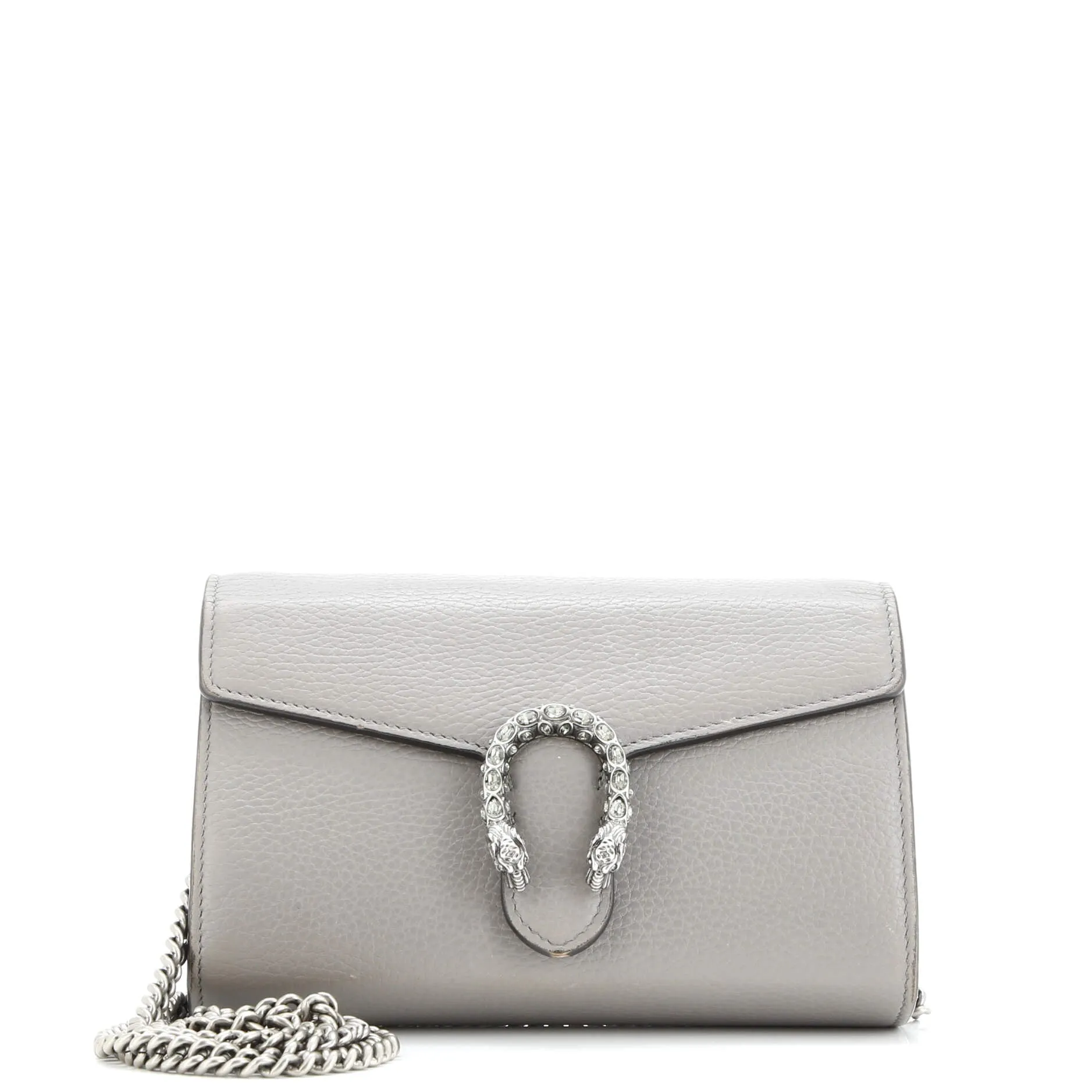 Pre-Loved Gucci Dionysus Chain Wallet Leather with Embellished Detail Small sold by Zulily