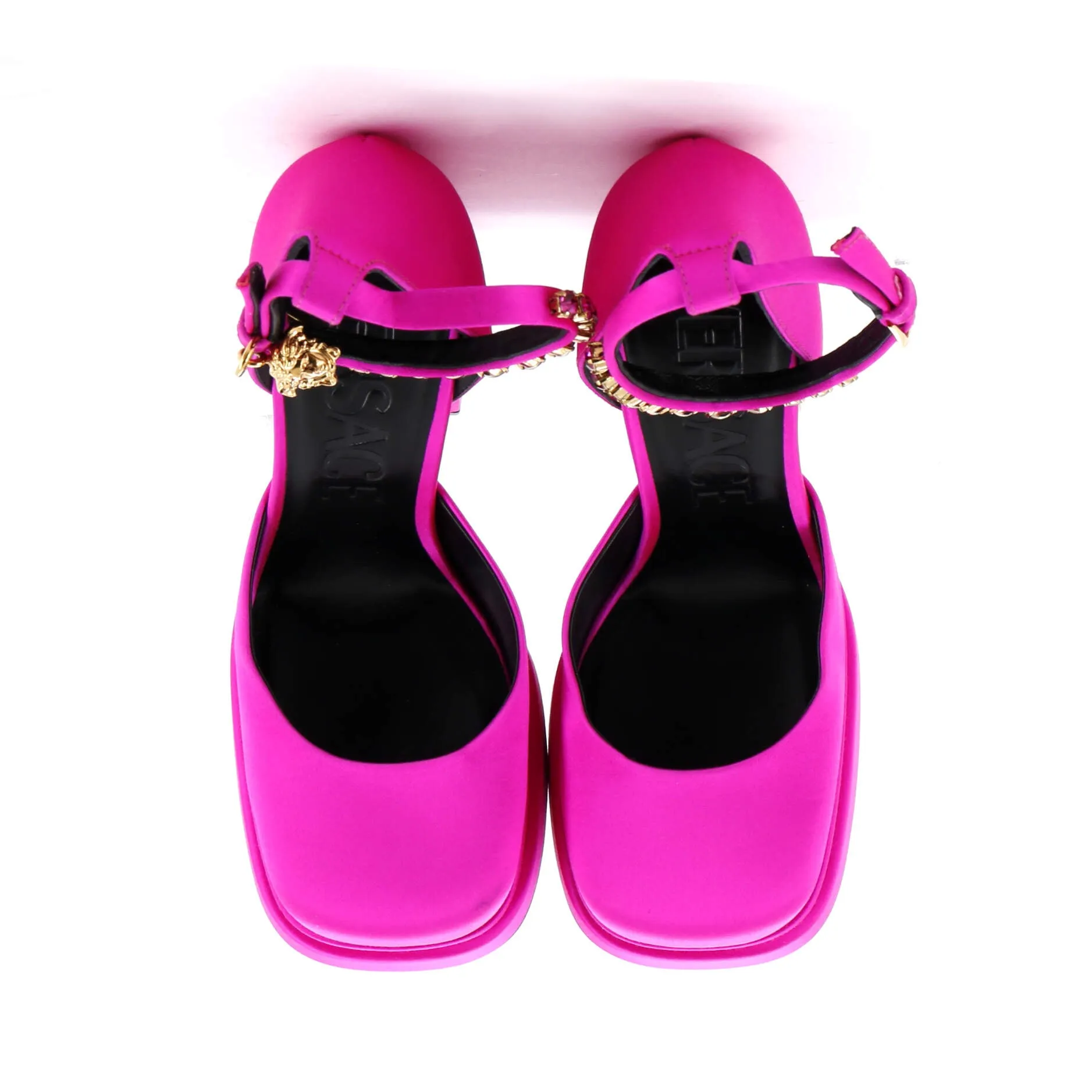 Pre-Loved Versace Women's Medusa Aevitas Platform Pumps Leather with Crystals sold by Zulily product image thumbnail 2