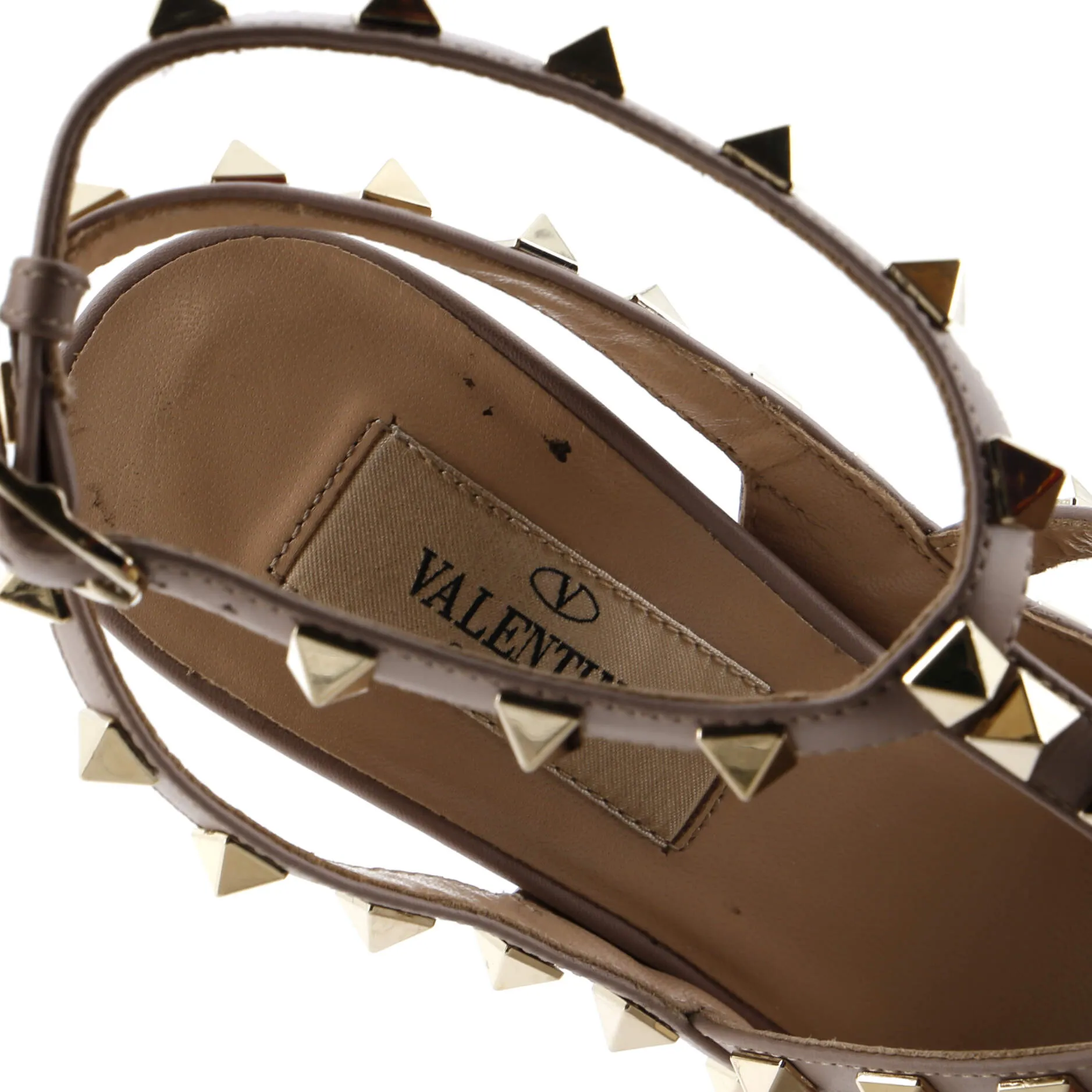 Pre-Loved Valentino Women's Rockstud Ankle Strap Pumps Leather 100 sold by Zulily product image thumbnail 5