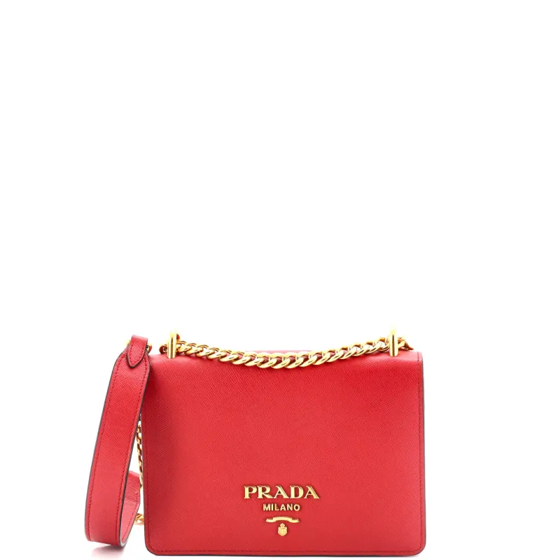 Pre-Loved Prada Chain Flap Bag Saffiano Leather Small sold by Zulily