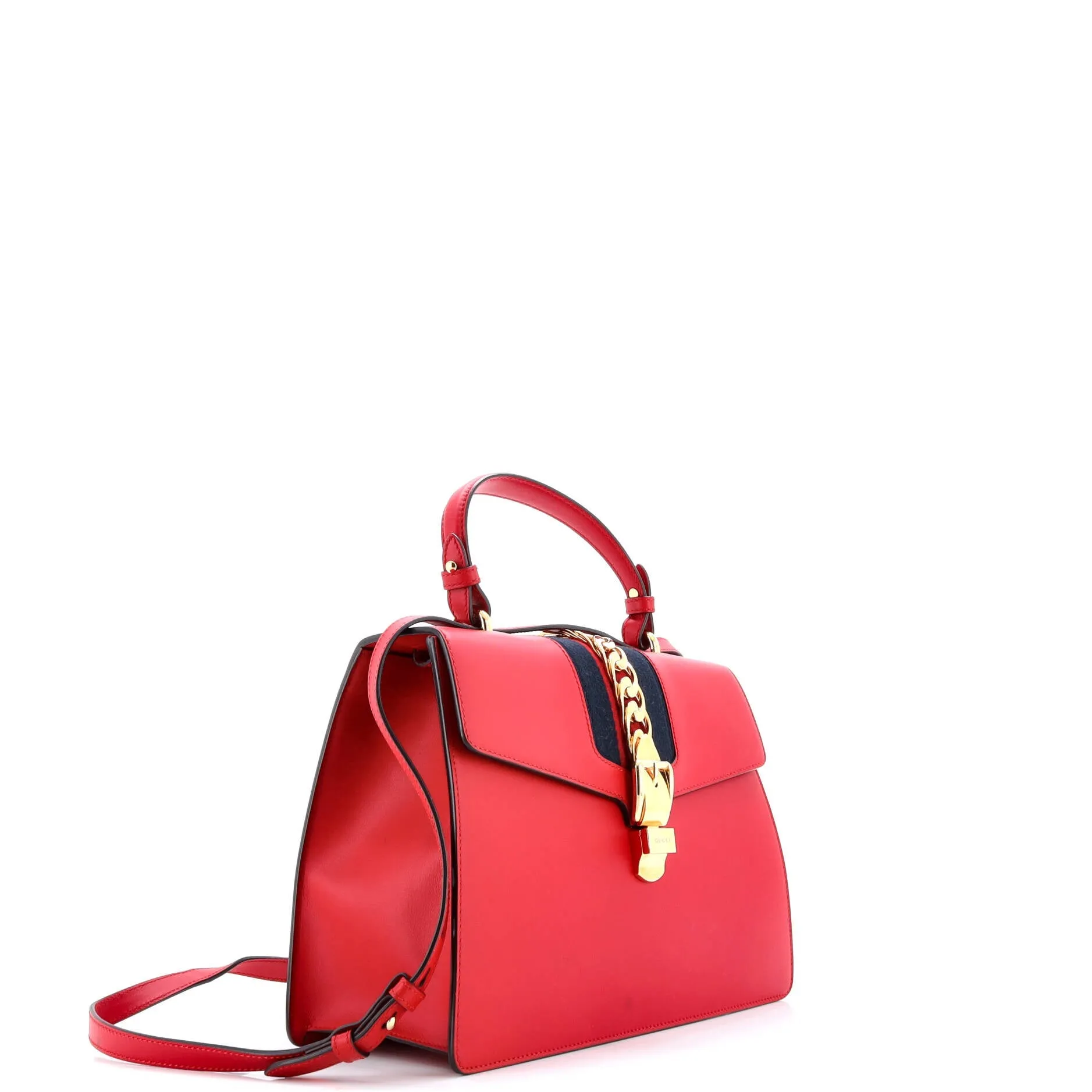 Pre-Loved Gucci Sylvie Top Handle Bag Leather Medium sold by Zulily product image thumbnail 2