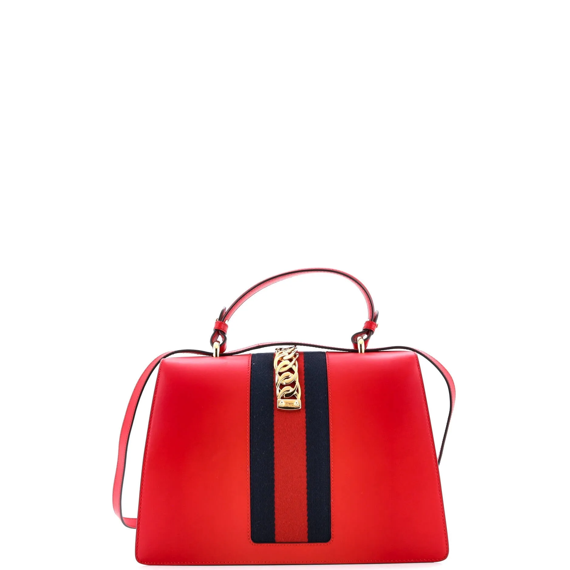 Pre-Loved Gucci Sylvie Top Handle Bag Leather Medium sold by Zulily product image thumbnail 3