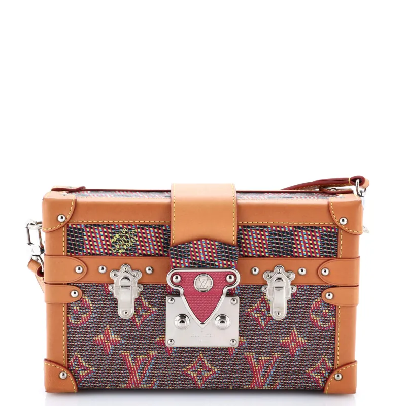 Pre-Loved Louis Vuitton Petite Malle Handbag Damier Monogram LV Pop Canvas sold by Zulily