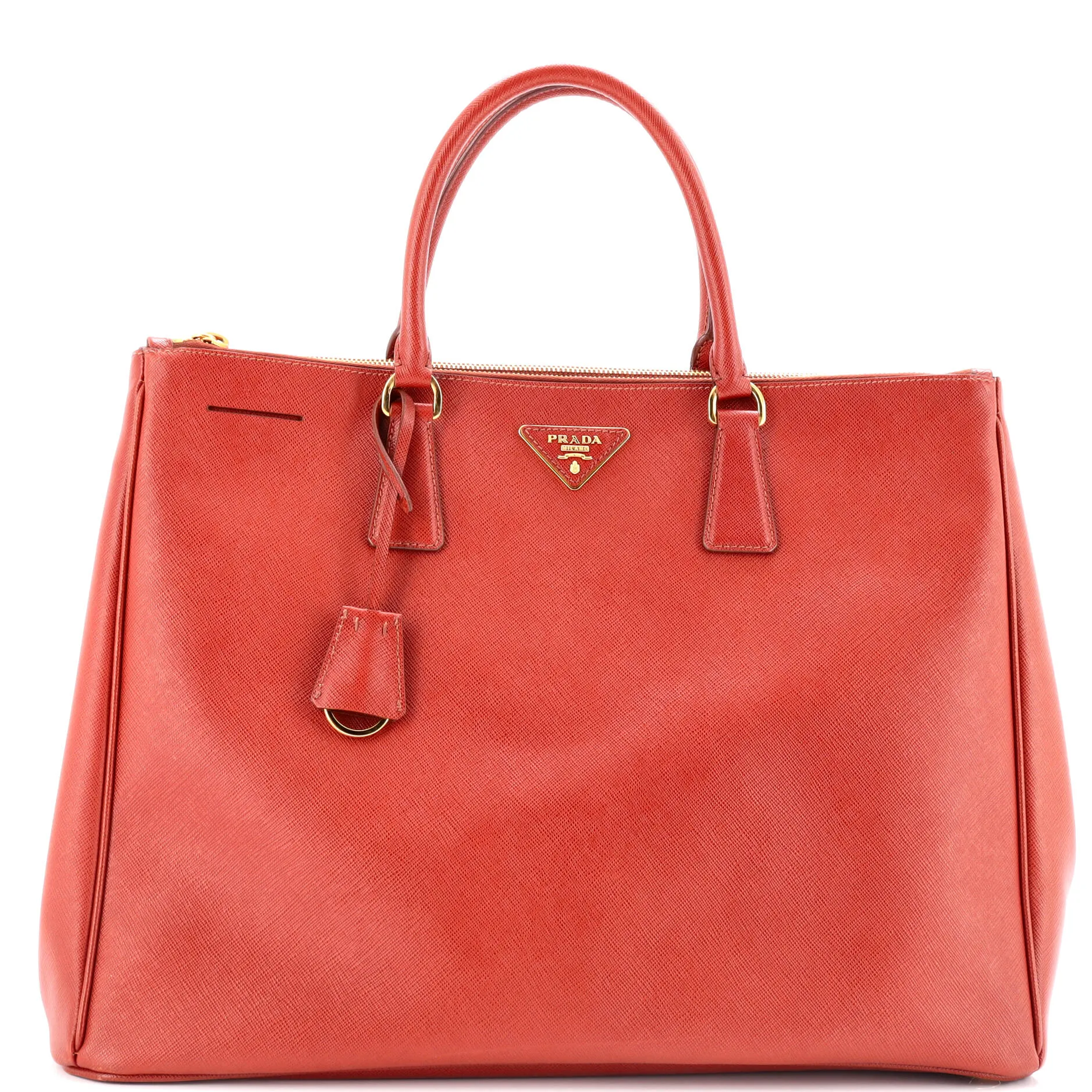 Pre-Loved Prada Double Zip Lux Tote Saffiano Leather Large sold by Zulily