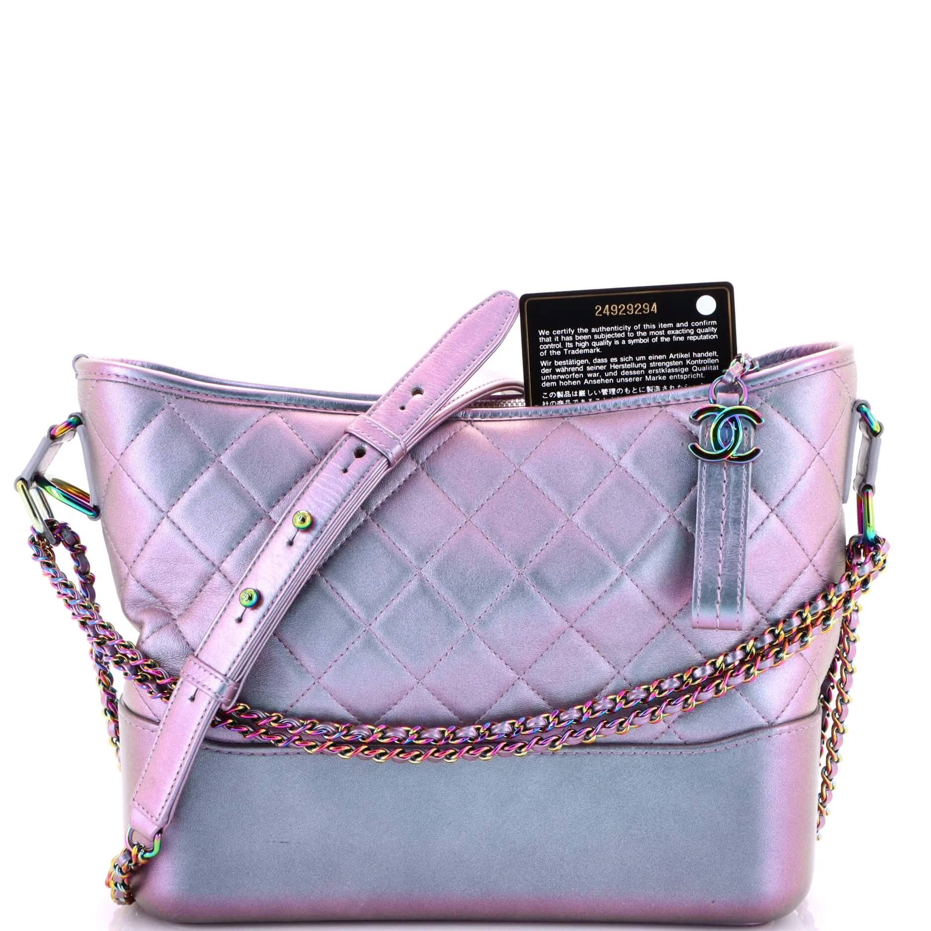 Pre-Loved Chanel Gabrielle Hobo Quilted Iridescent Lambskin Medium sold by Zulily product image thumbnail 2