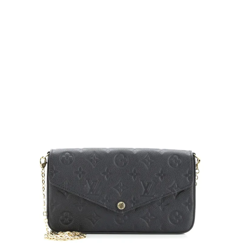 Pre-Loved Louis Vuitton Felicie Pochette Monogram Empreinte Leather sold by Zulily