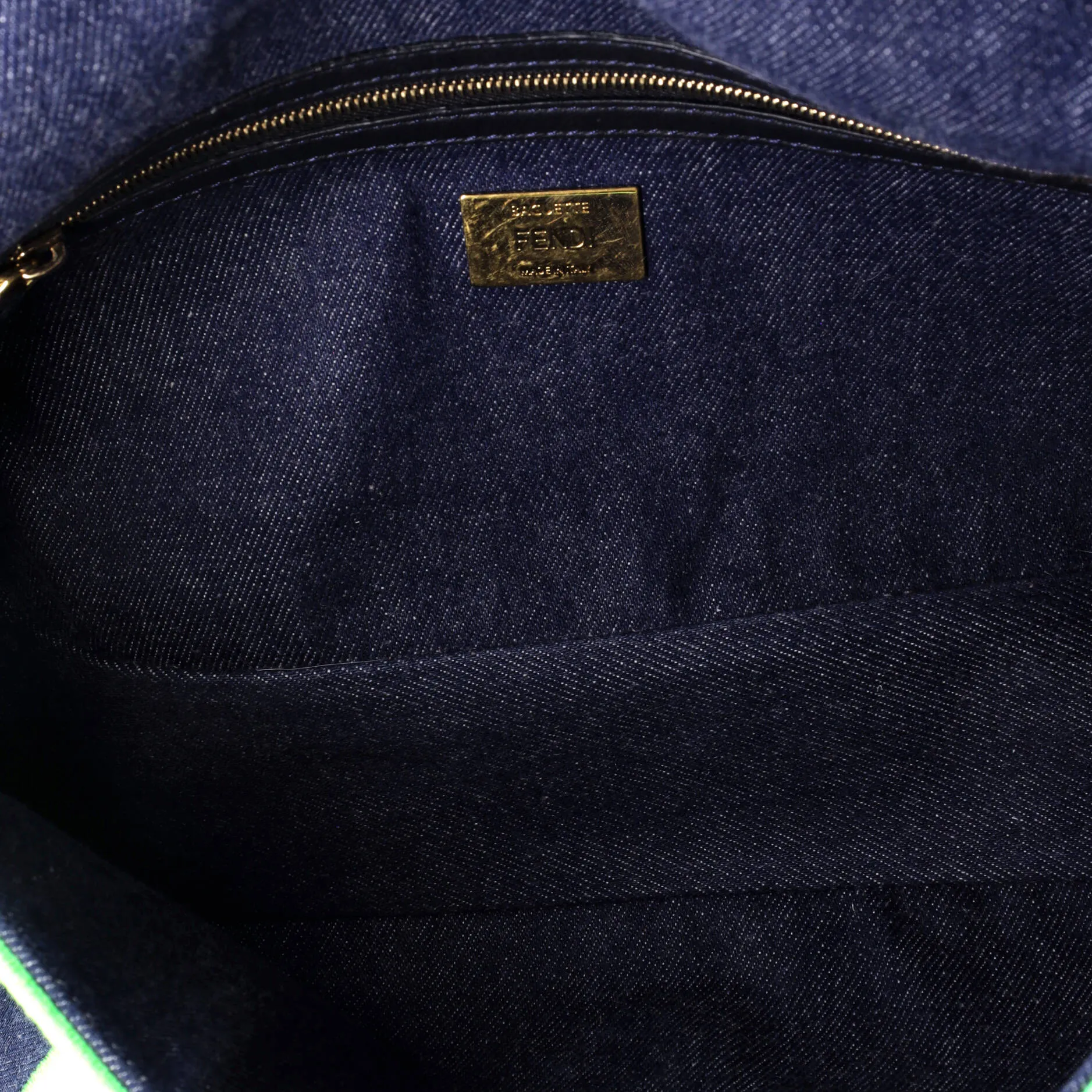 Pre-Loved Fendi Baguette NM Bag Denim Large sold by Zulily product image thumbnail 5