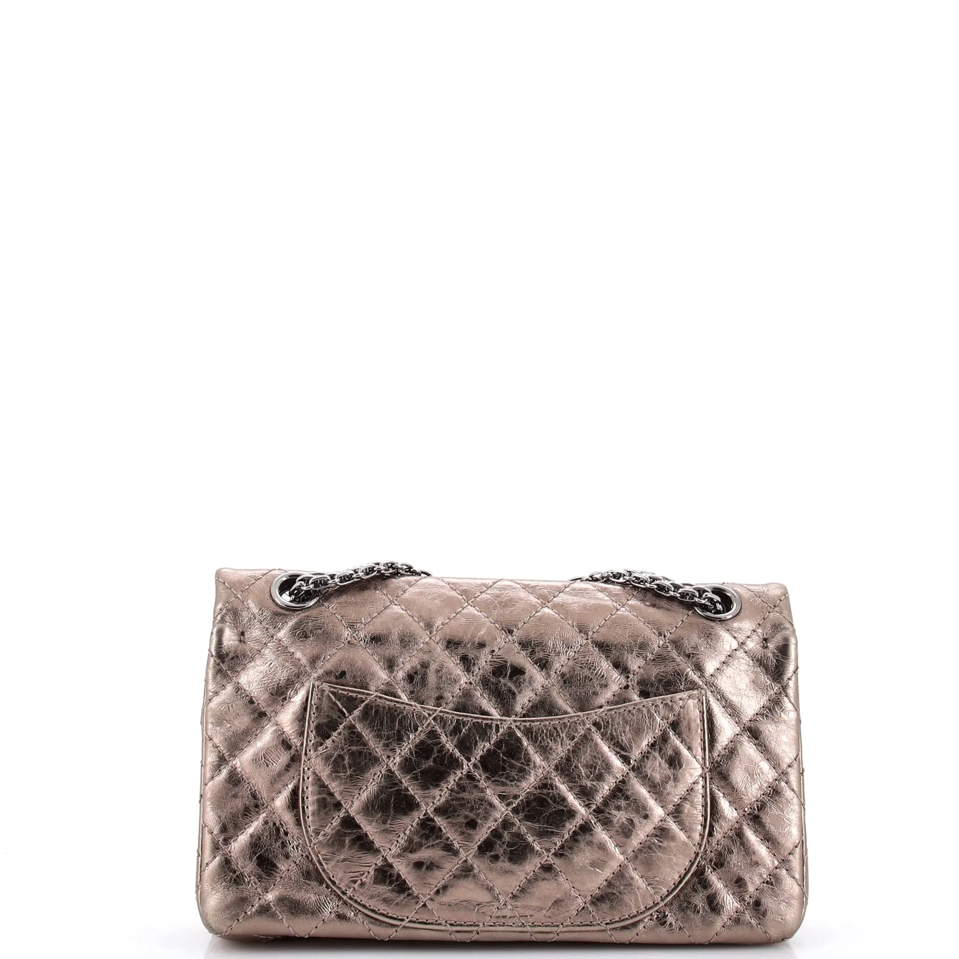 Pre-Loved Chanel Reissue 2.55 Flap Bag Quilted Metallic Aged Calfskin 225 sold by Zulily product image thumbnail 4