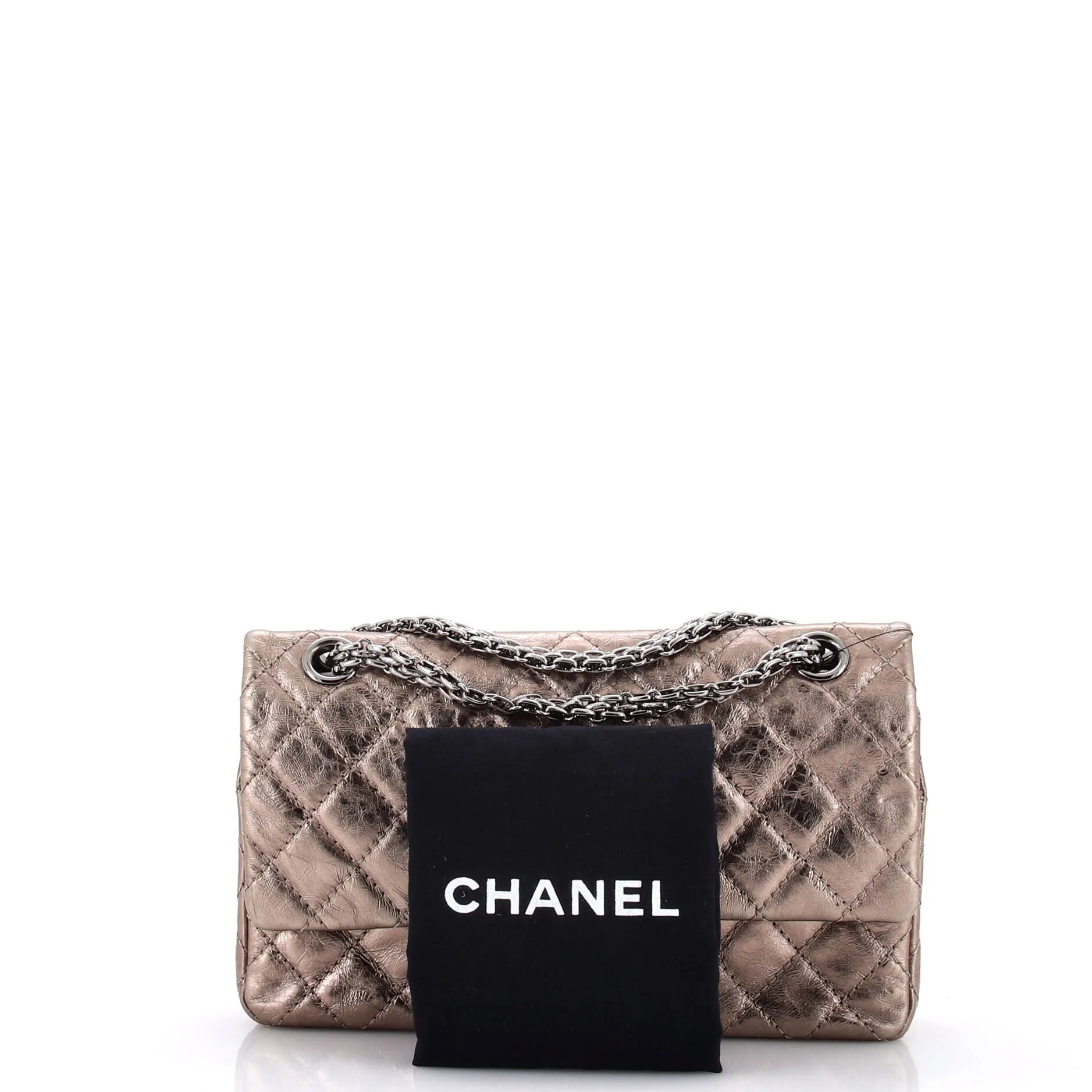 Pre-Loved Chanel Reissue 2.55 Flap Bag Quilted Metallic Aged Calfskin 225 sold by Zulily product image thumbnail 2
