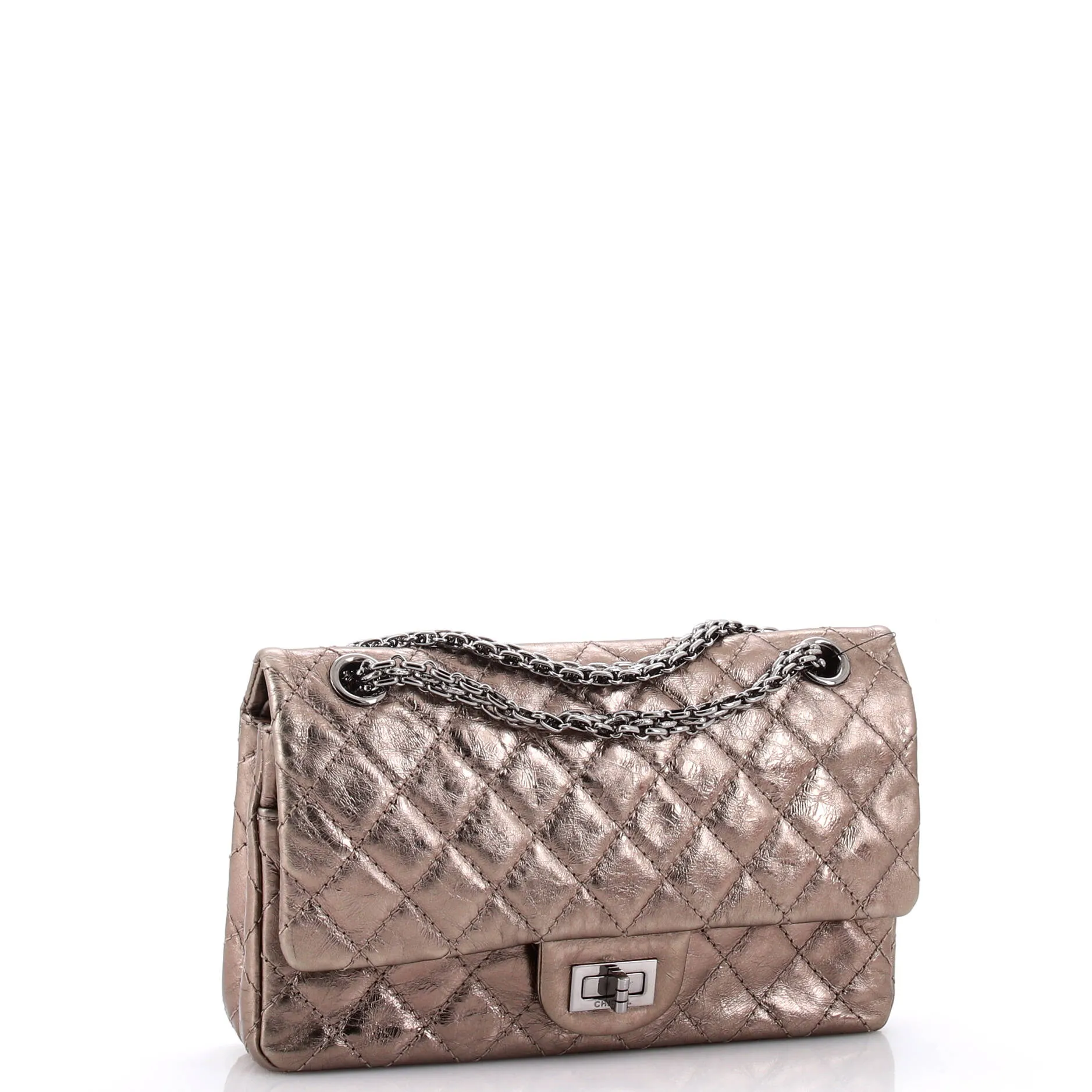 Pre-Loved Chanel Reissue 2.55 Flap Bag Quilted Metallic Aged Calfskin 225 sold by Zulily product image thumbnail 3