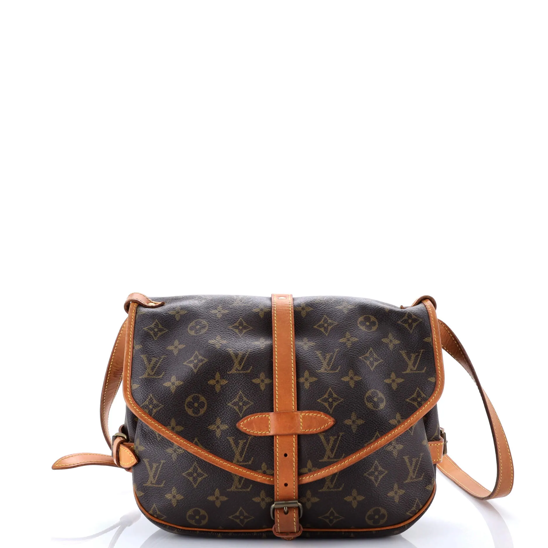 Pre-Loved Louis Vuitton Saumur Handbag Monogram Canvas 30 sold by Zulily product image thumbnail 3