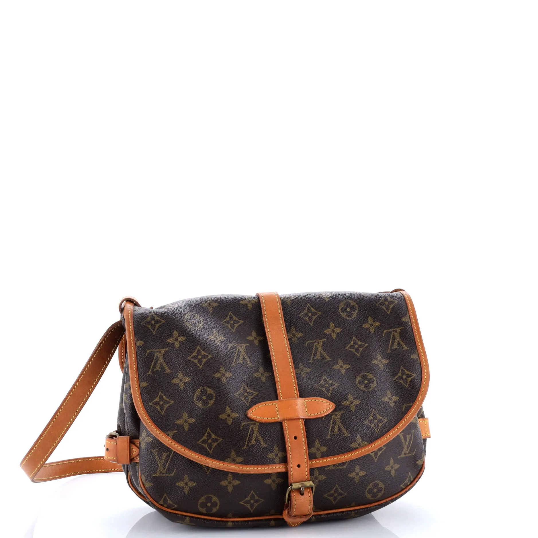 Pre-Loved Louis Vuitton Saumur Handbag Monogram Canvas 30 sold by Zulily product image thumbnail 2