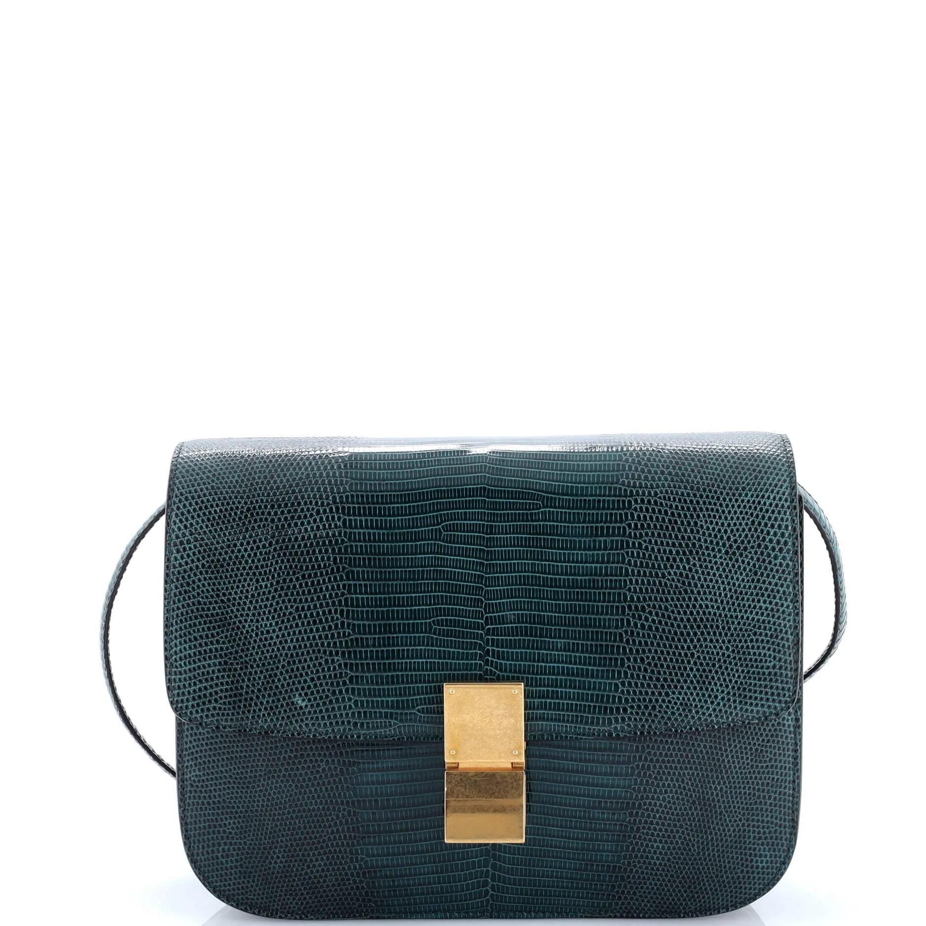 Pre-Loved Celine Classic Box Bag Lizard Medium sold by Zulily