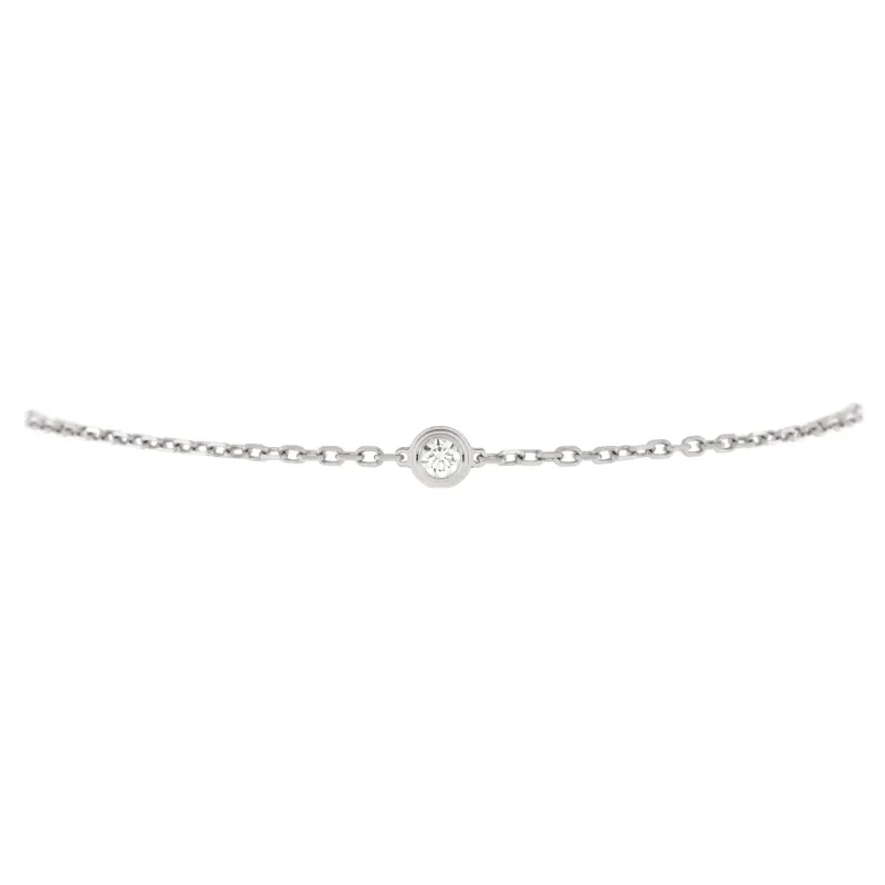Pre-Loved Cartier D'Amour Bracelet 18K White Gold and Diamond Small sold by Zulily