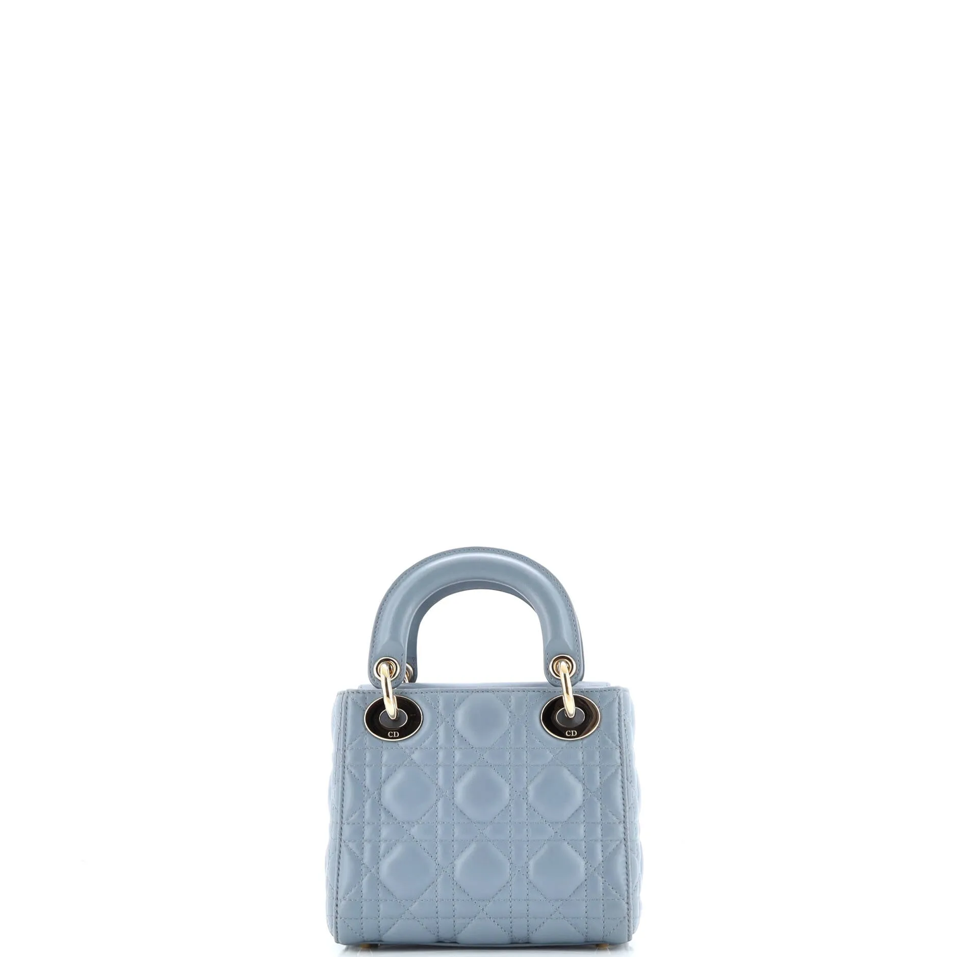 Pre-Loved Christian Dior Lady Dior Bag Cannage Quilt Lambskin Mini sold by Zulily product image thumbnail 3