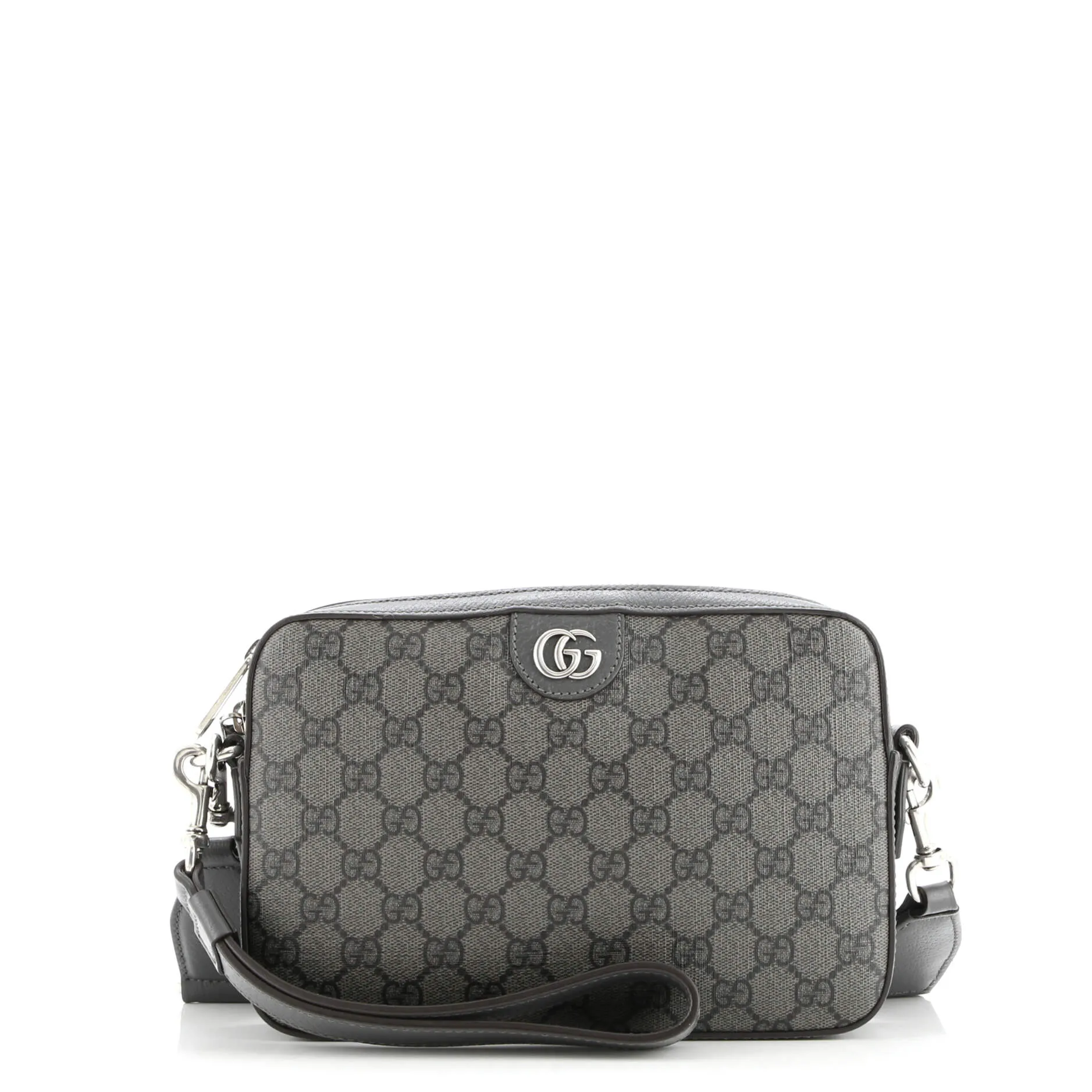 Pre-Loved Gucci Ophidia Zip Wristlet Shoulder Bag GG Coated Canvas Small sold by Zulily