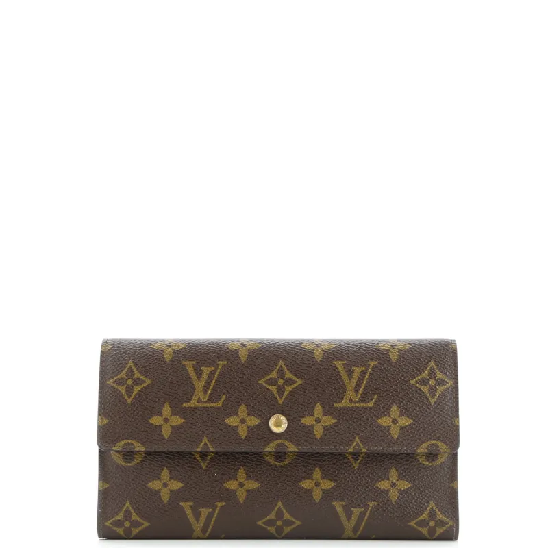 Pre-Loved Louis Vuitton Porte Tresor International Wallet Monogram Canvas sold by Zulily
