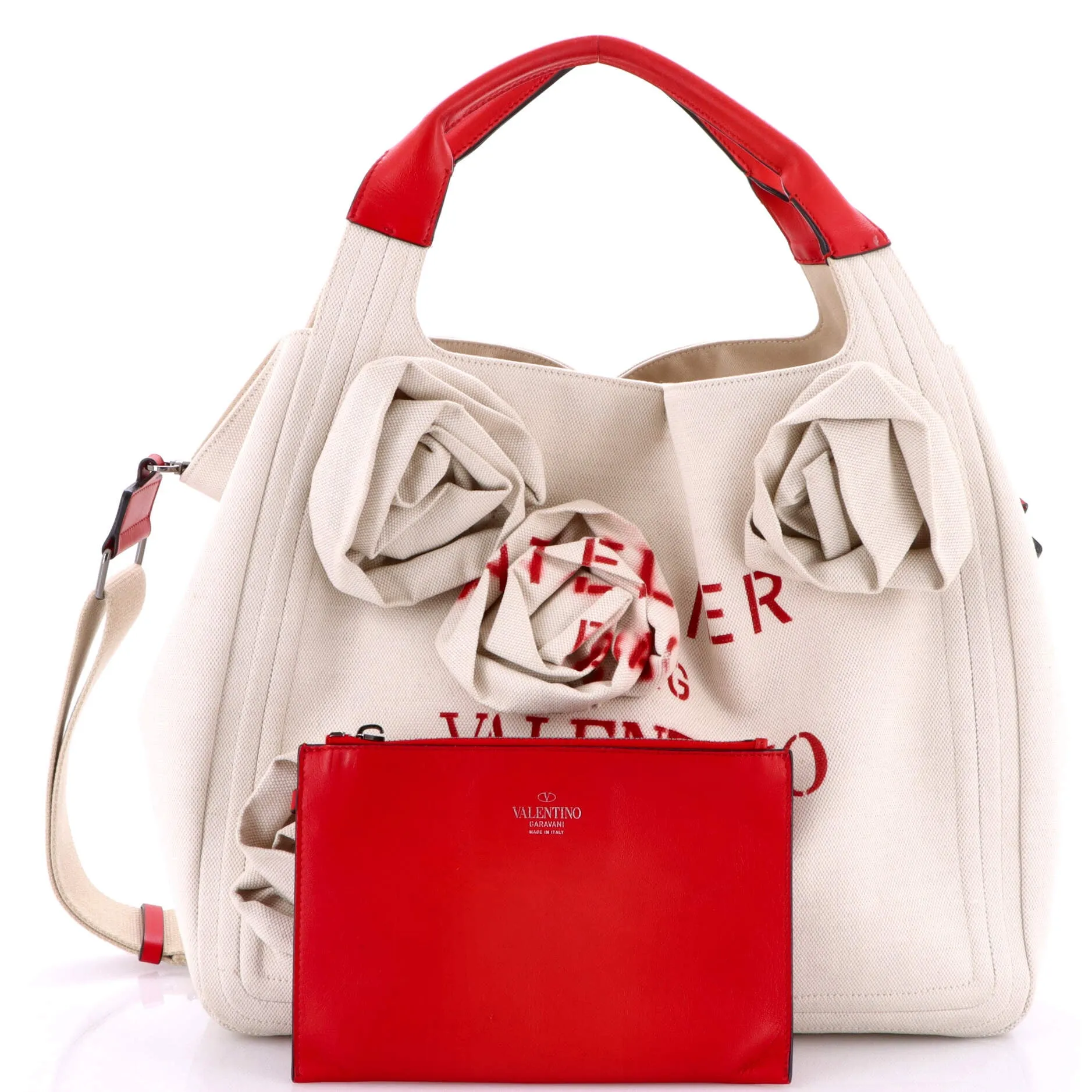 Pre-Loved Valentino Rose Blossom Atelier Bag Canvas Large sold by Zulily product image thumbnail 2