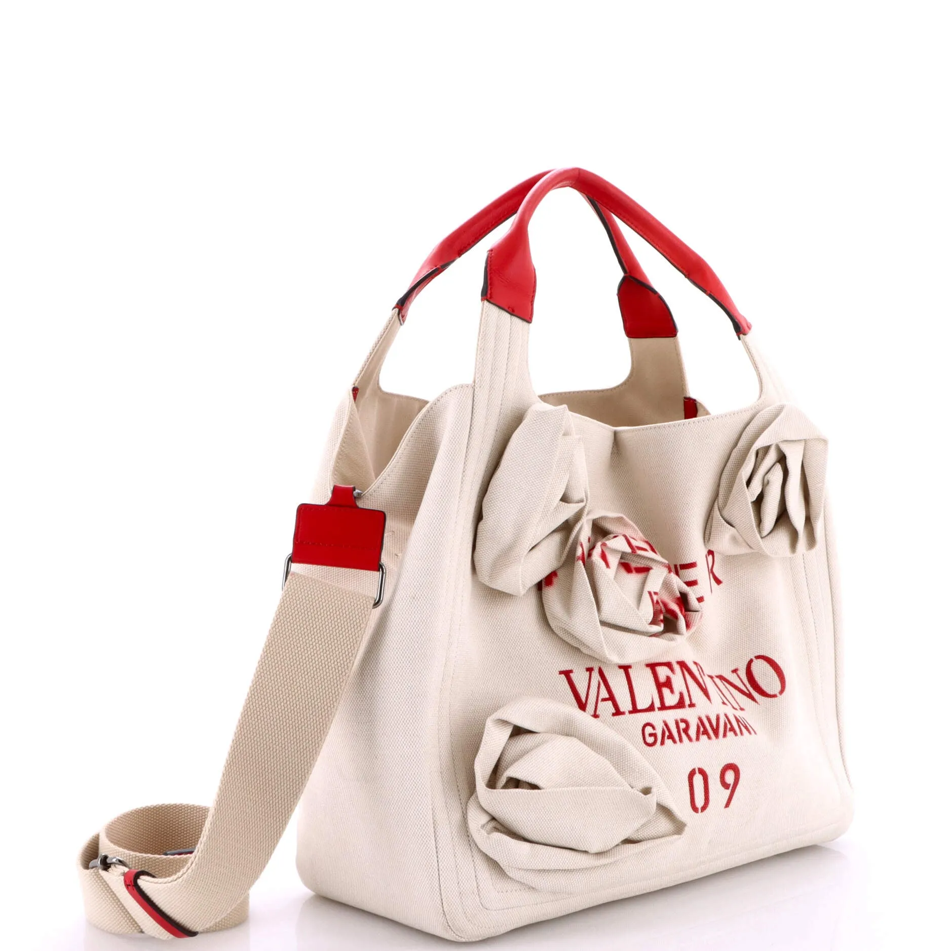 Pre-Loved Valentino Rose Blossom Atelier Bag Canvas Large sold by Zulily product image thumbnail 3
