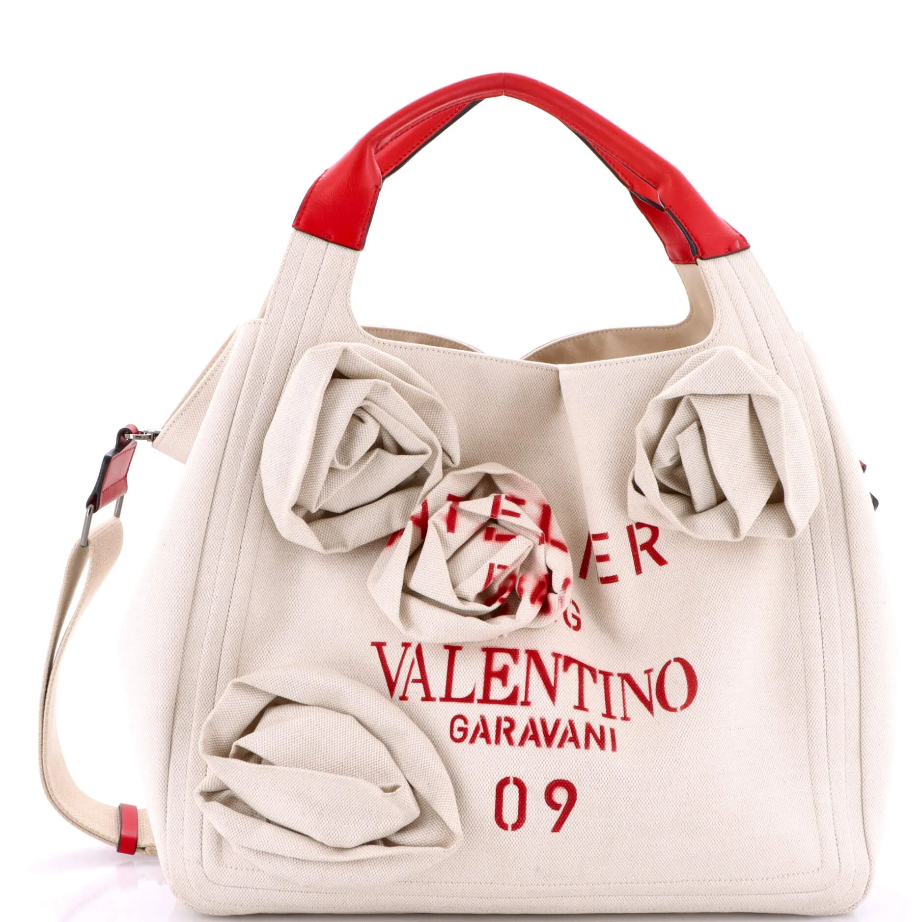 Pre-Loved Valentino Rose Blossom Atelier Bag Canvas Large sold by Zulily