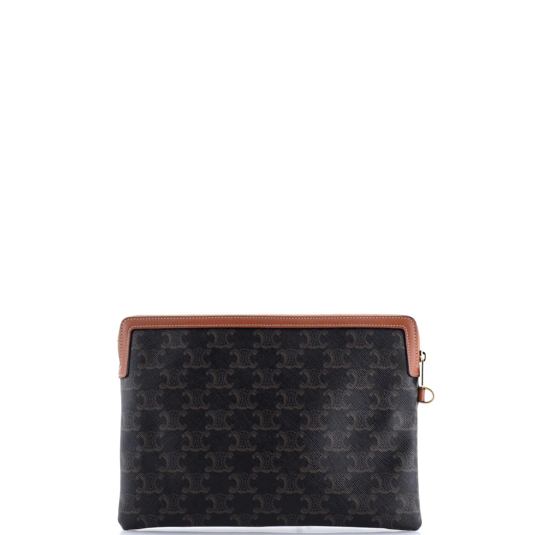 Pre-Loved Celine Logo Zip Wristlet Pouch Triomphe Coated Canvas Small sold by Zulily product image thumbnail 3