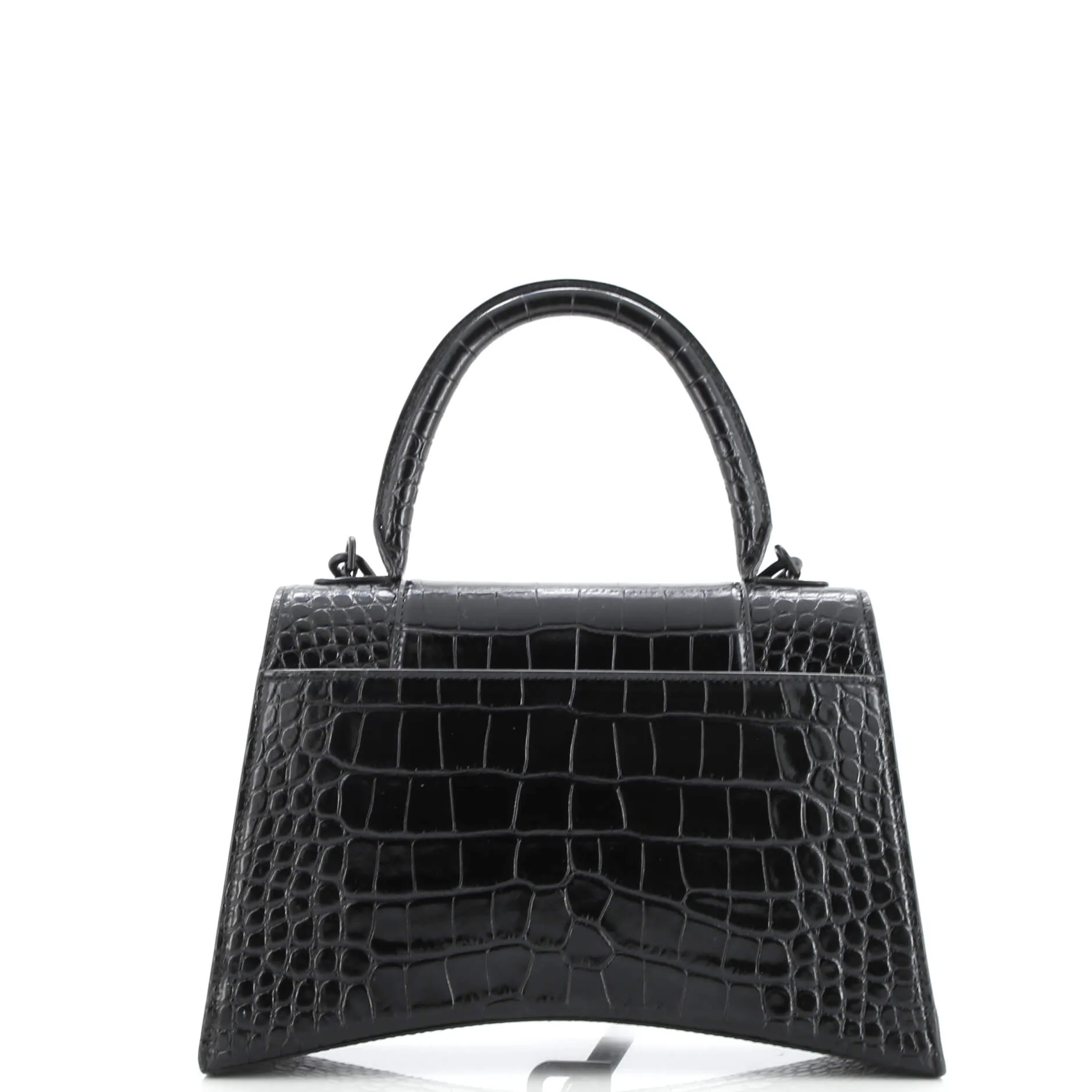 Pre-Loved Balenciaga Hourglass Top Handle Bag Crocodile Embossed Leather Medium sold by Zulily product image thumbnail 3