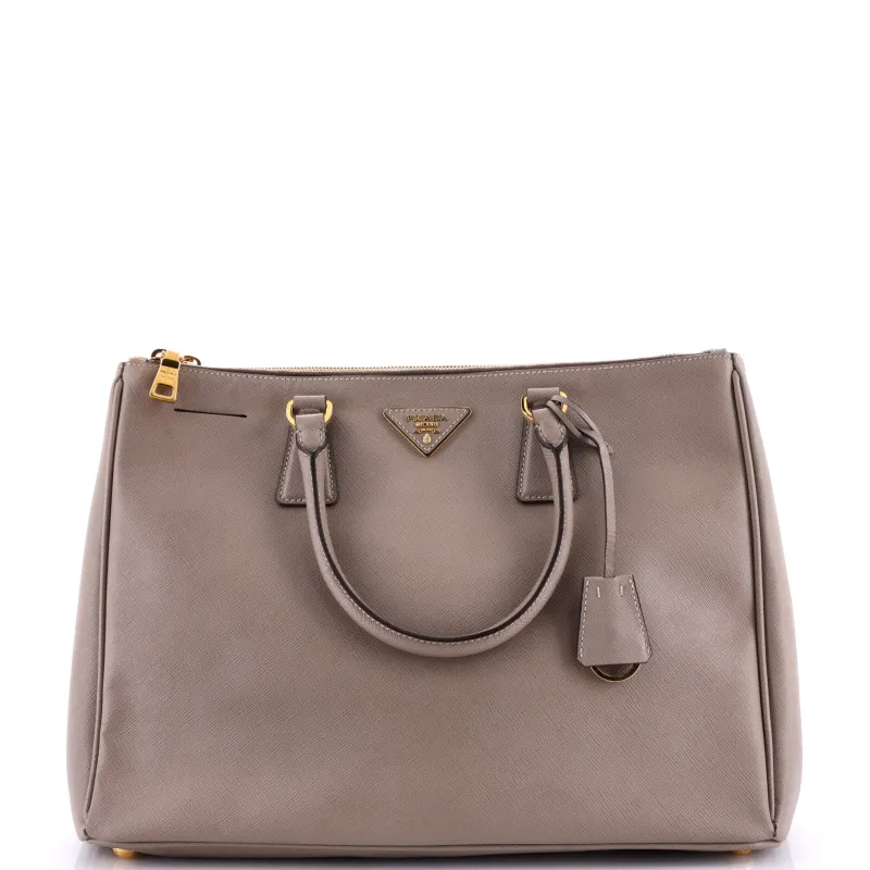 Pre-Loved Prada Double Zip Lux Tote Saffiano Leather Large sold by Zulily