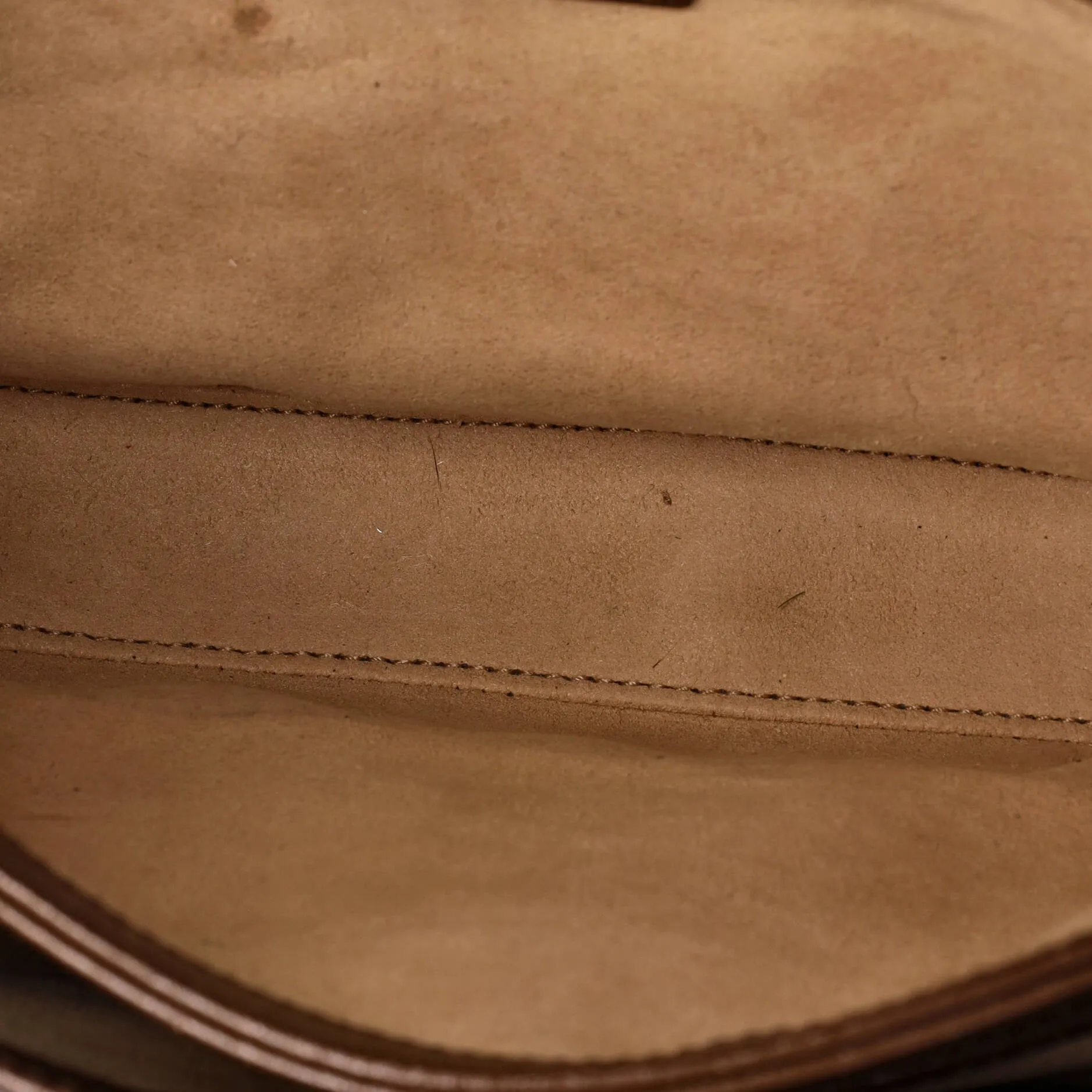 Pre-Loved Gucci Horsebit 1955 Shoulder Bag GG Coated Canvas with Leather Small sold by Zulily product image thumbnail 5