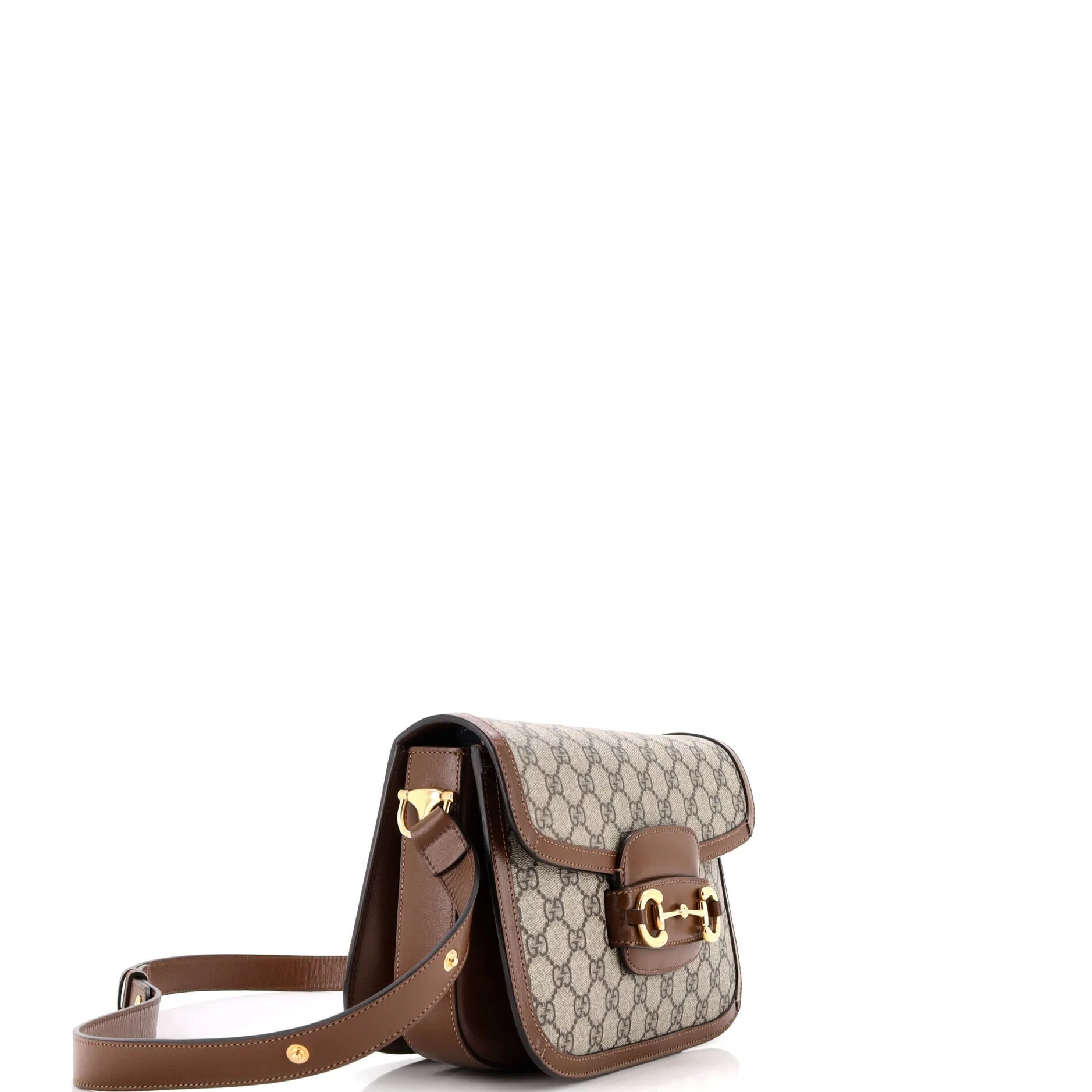 Pre-Loved Gucci Horsebit 1955 Shoulder Bag GG Coated Canvas with Leather Small sold by Zulily product image thumbnail 2